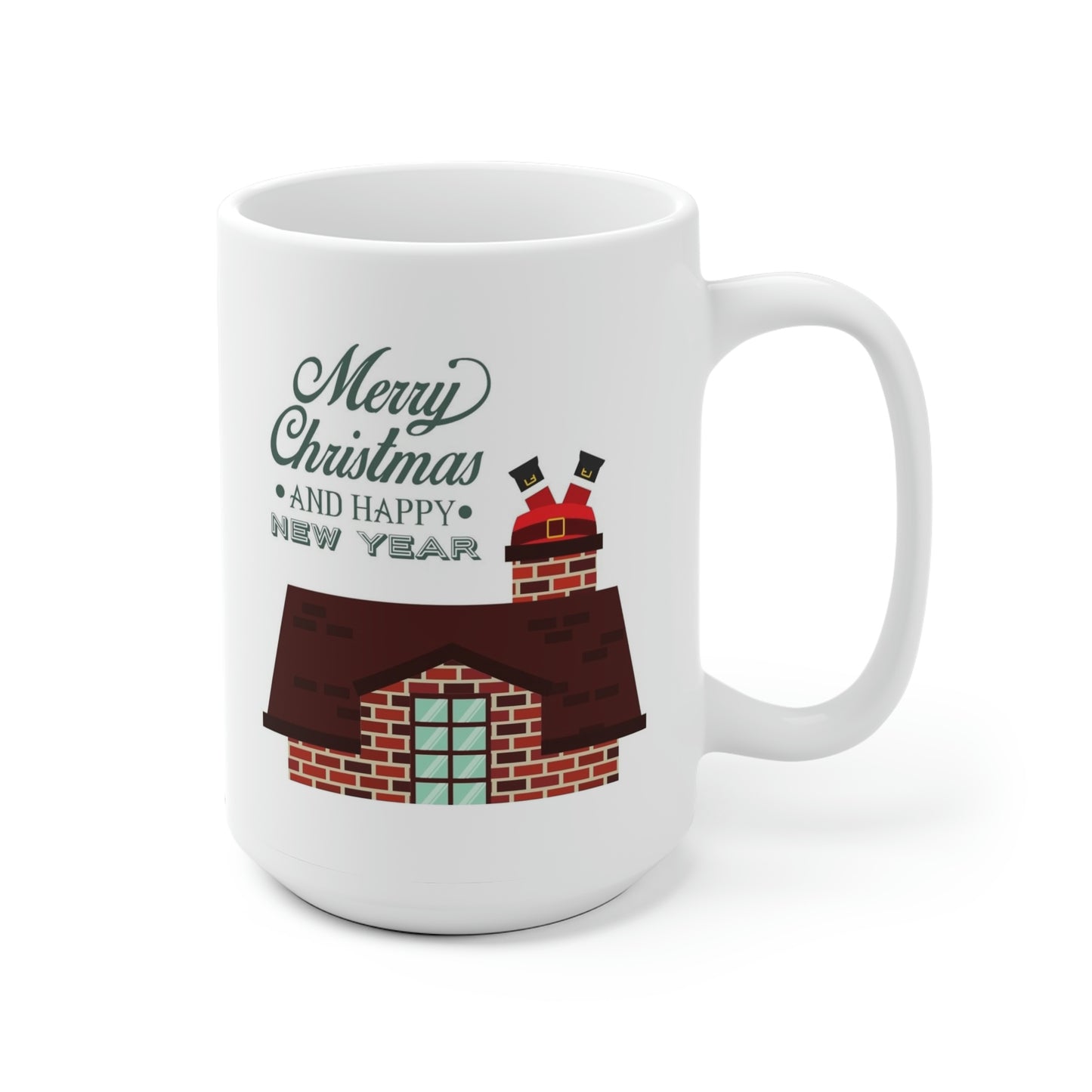 Merry Christmas And Happy New Year Santa Mug