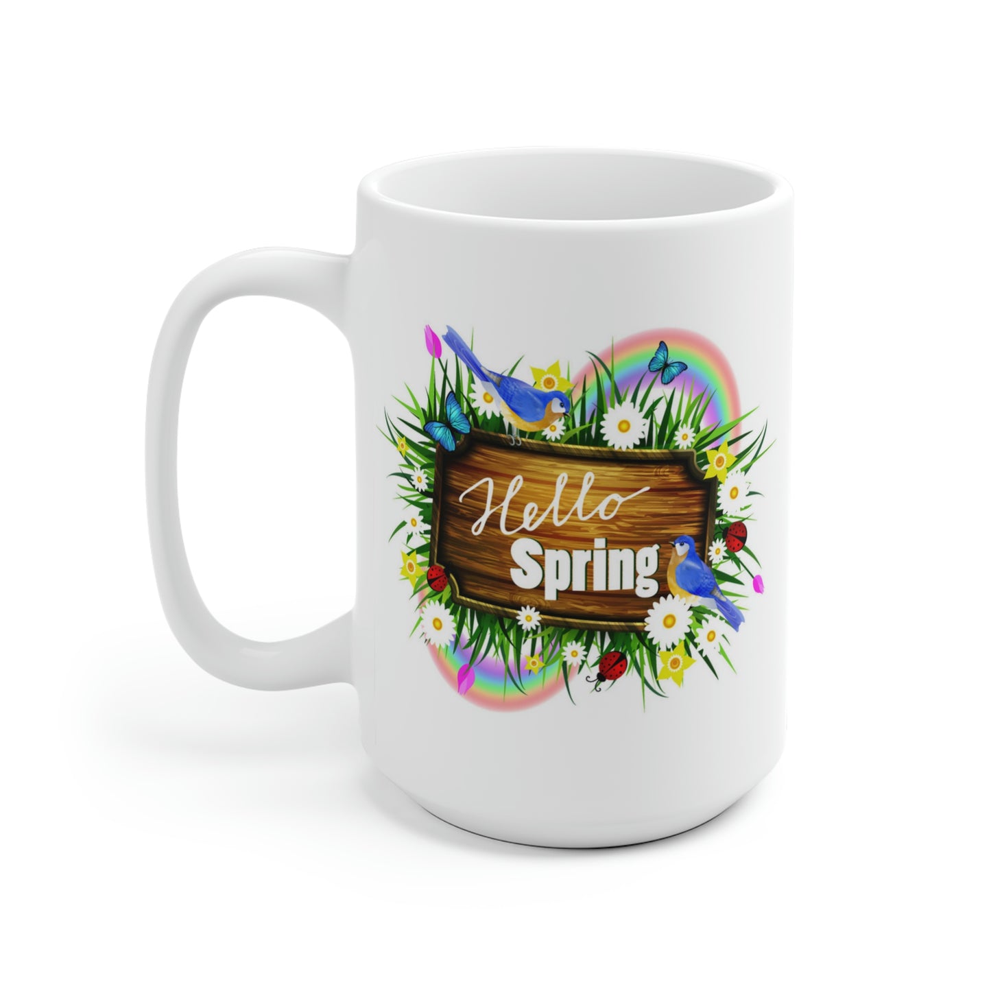 Hello Spring Garden Mug