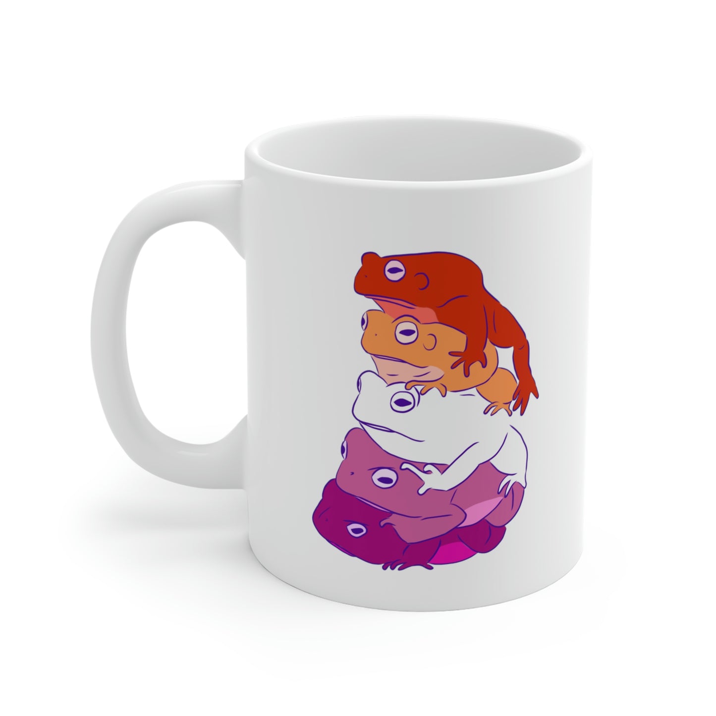 Lesbian Frog Stack Mug