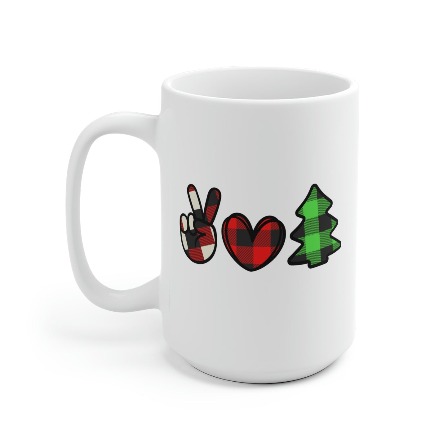 Peace Love Christmas Mug