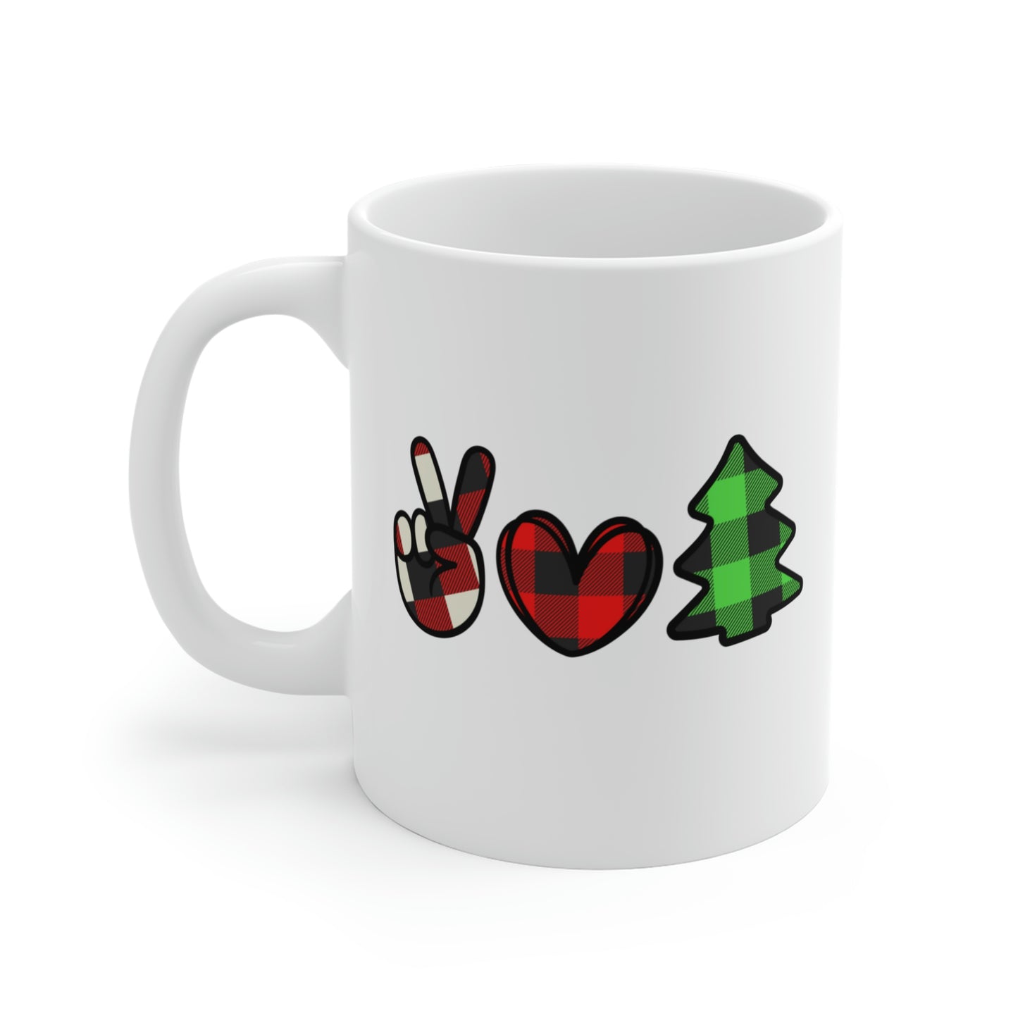 Peace Love Christmas Mug