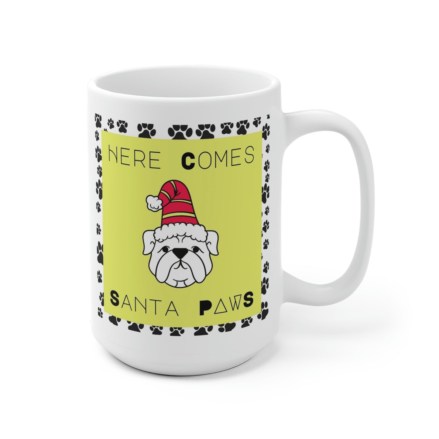 Here Comes Santa Paws Mug