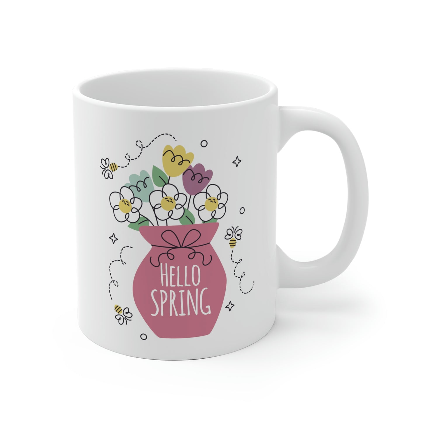 Hello Spring Flower Mug