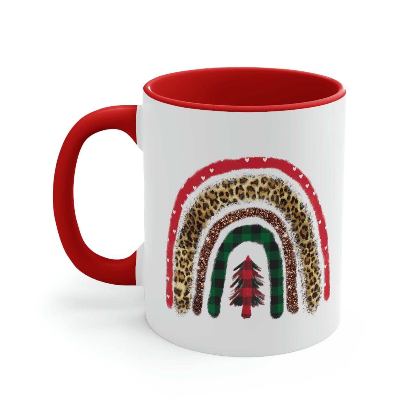 Boho Christmas Tree Rainbow Mug