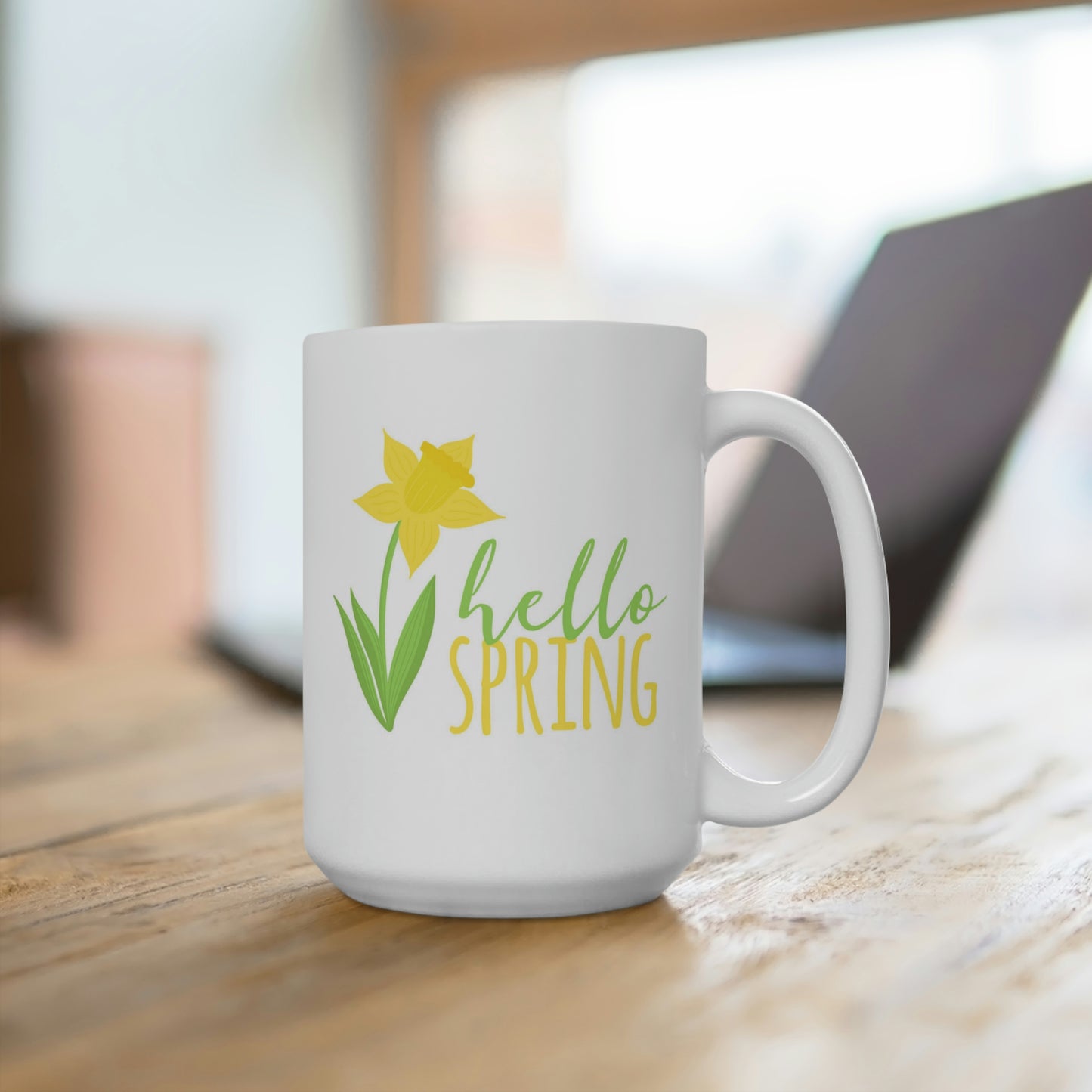 Hello Spring Daffodil Mug