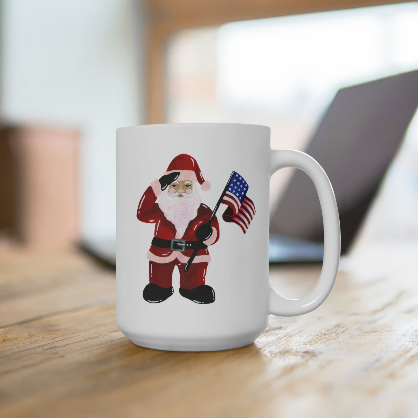 Patriotic Santa Mug