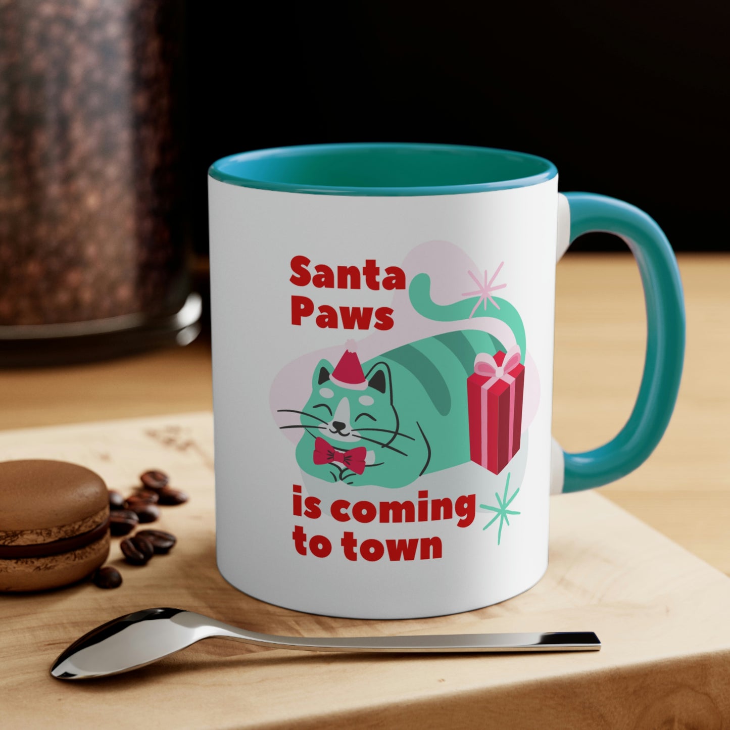 Santa Paws Is Coming To Town Mug