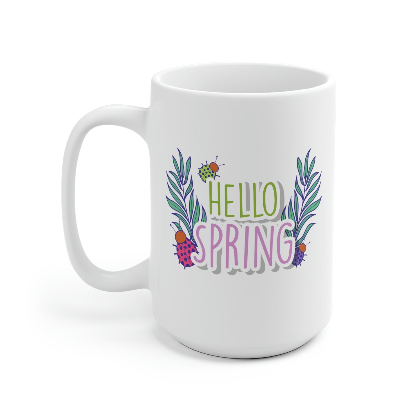 Hello Spring Ladybug Mug