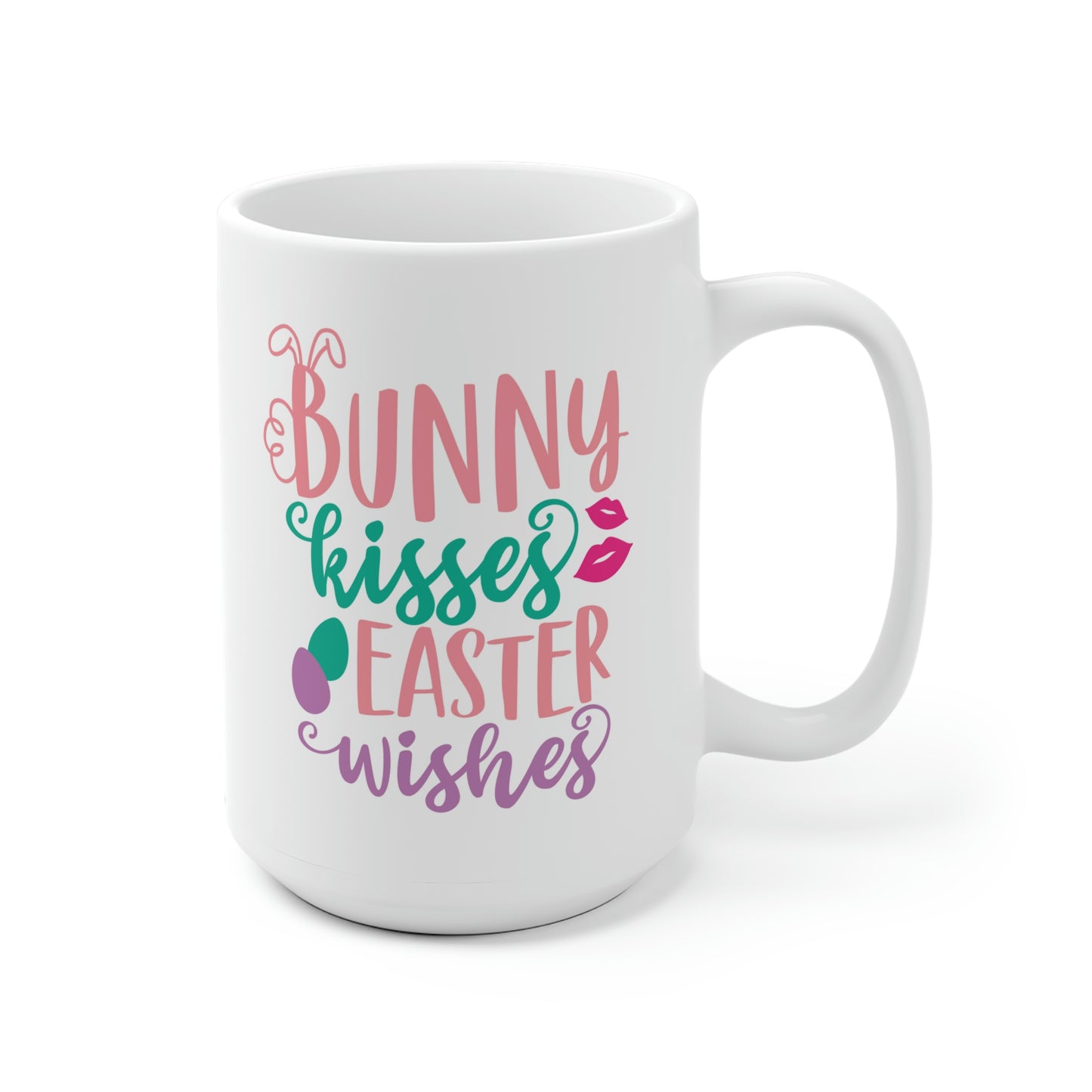 Bunny Kisses Easter Wishes Mug