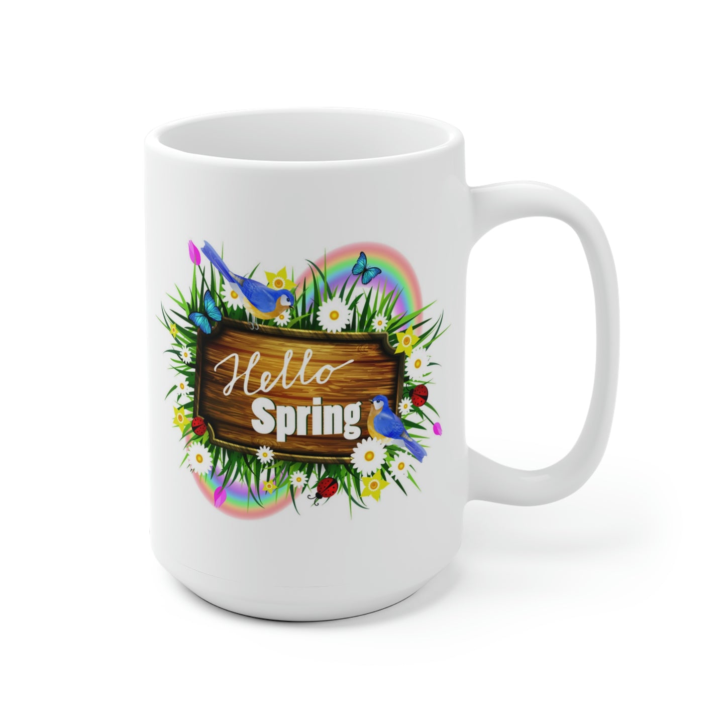 Hello Spring Garden Mug