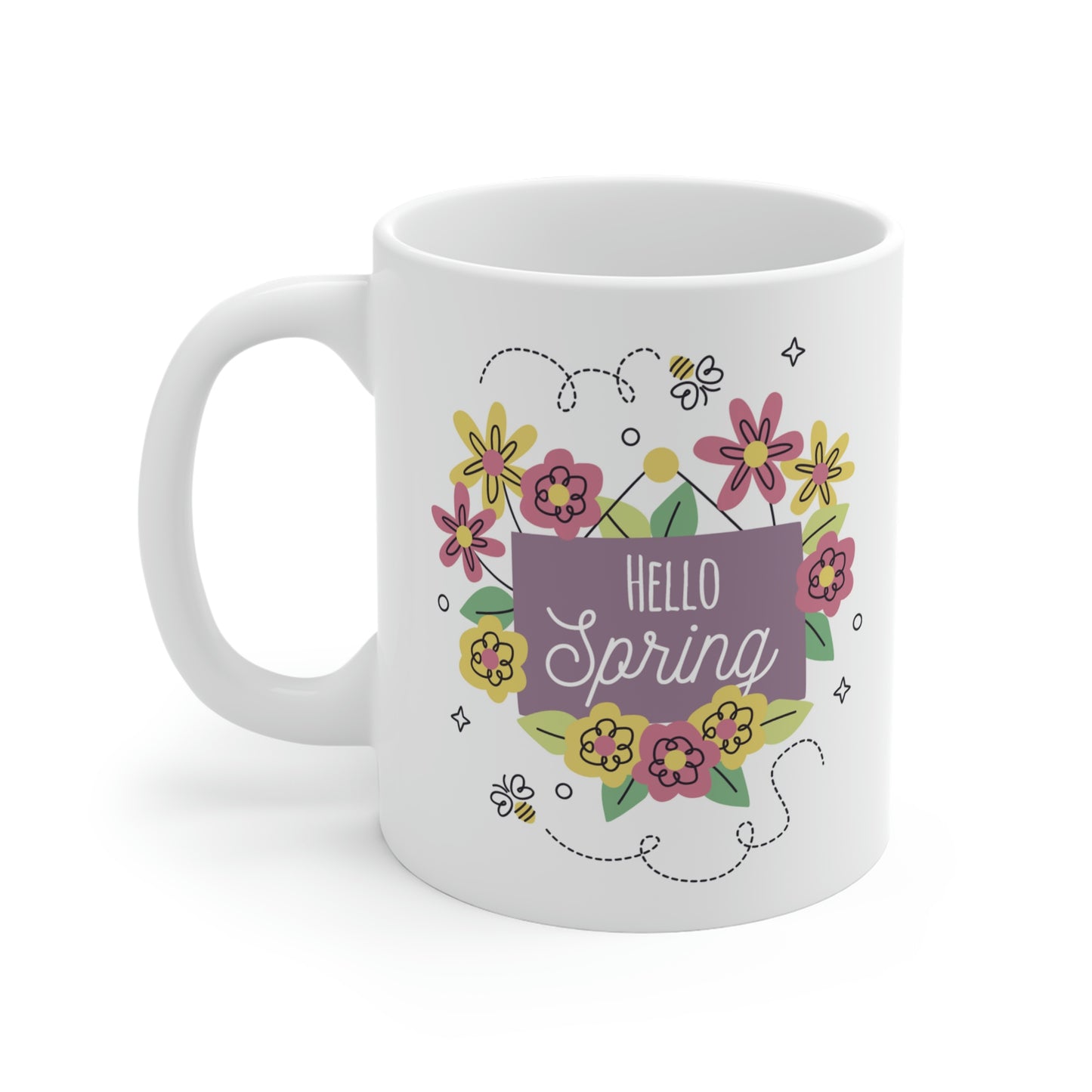 Hello Spring Flower Mug