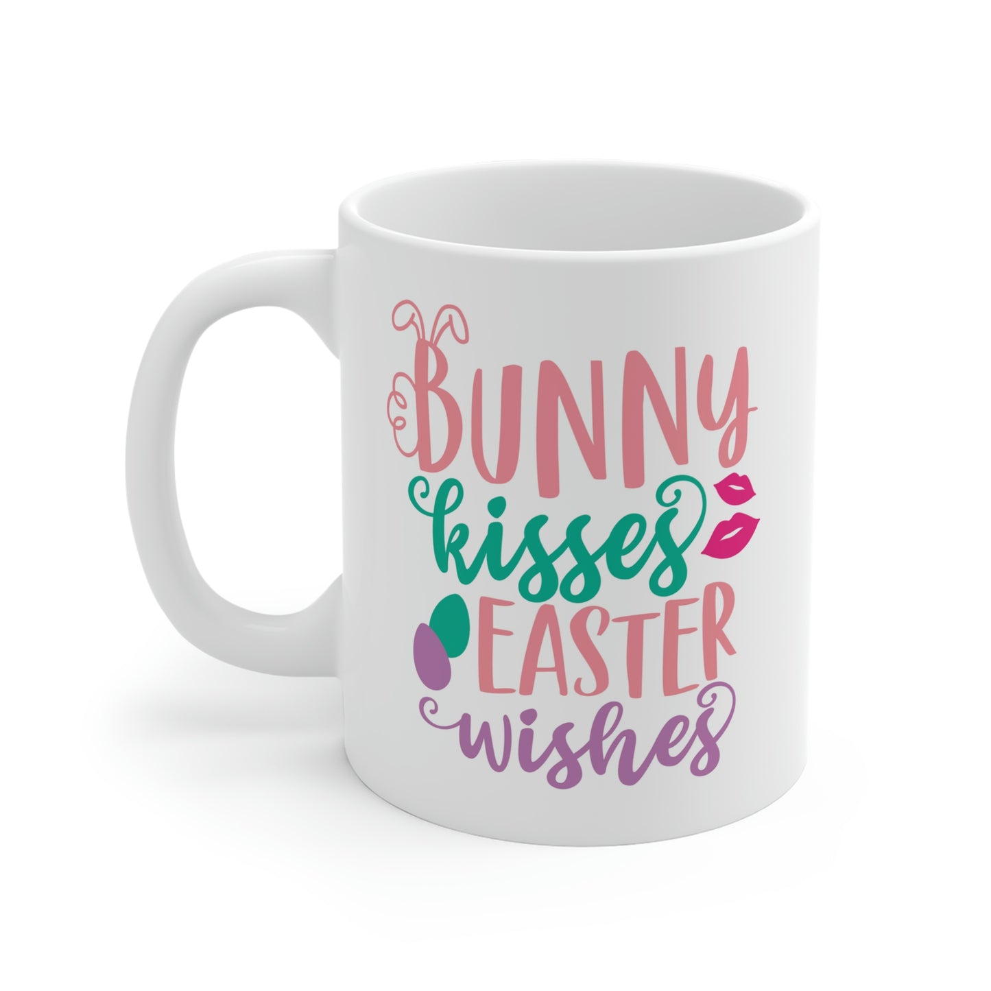 Bunny Kisses Easter Wishes Mug