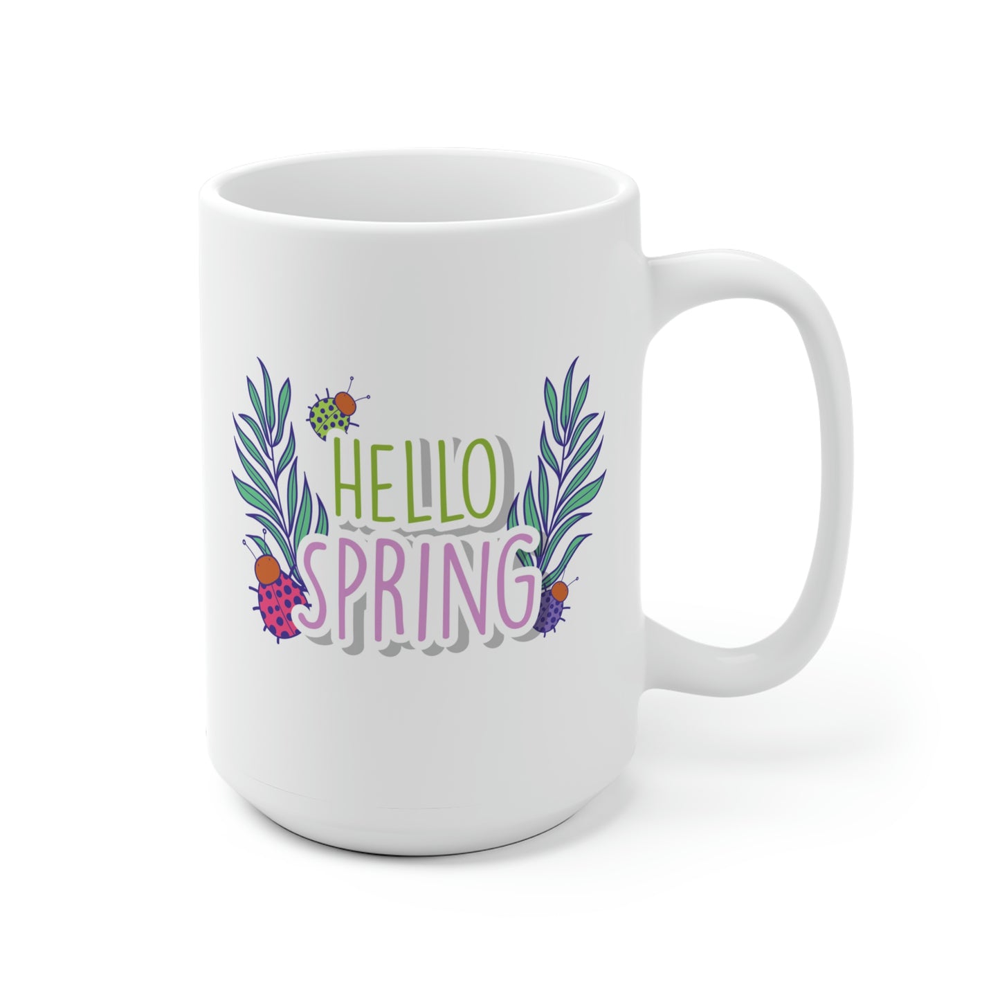 Hello Spring Ladybug Mug