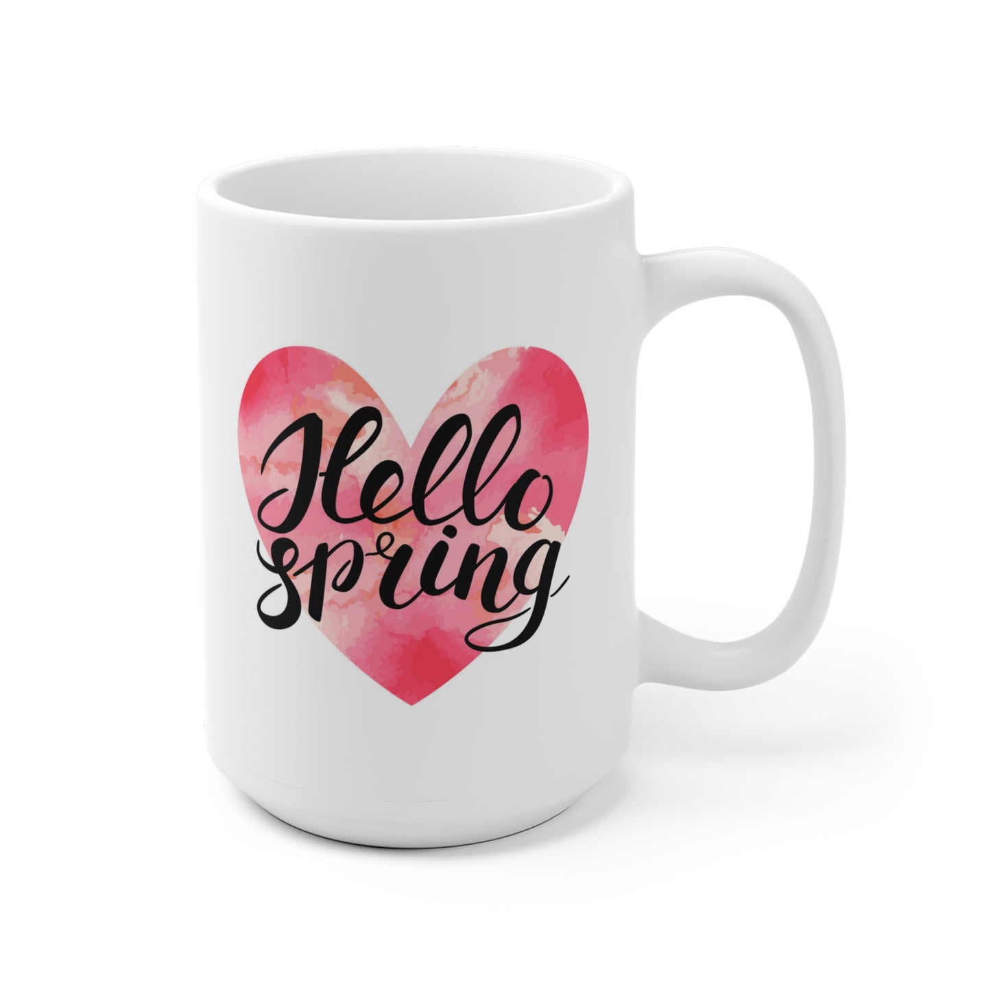 Hello Spring Heart Mug