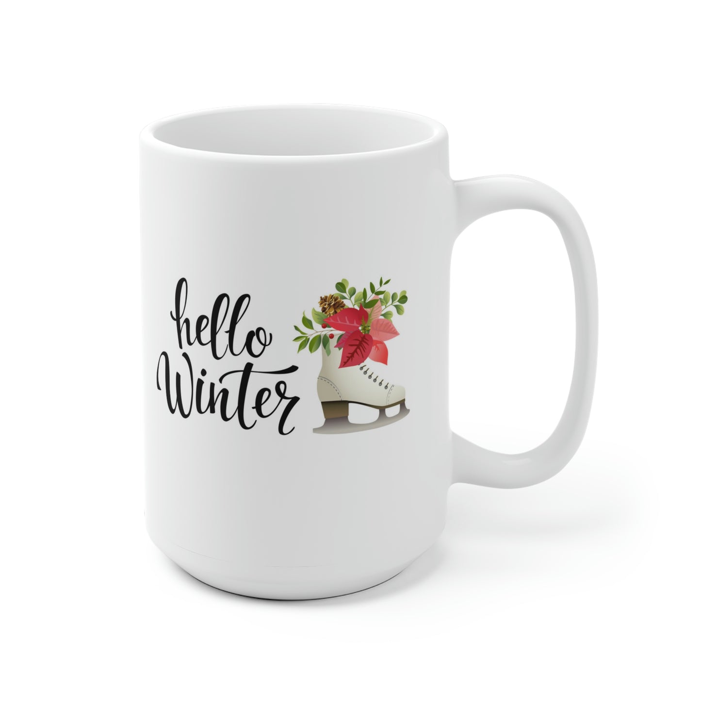Hello Winter Ice Skate Mug
