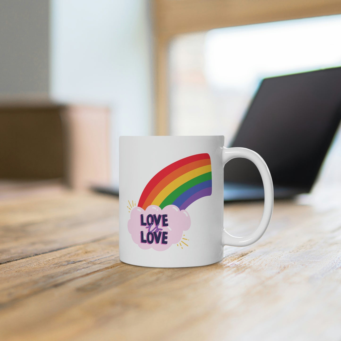 Love Is Love Rainbow Mug