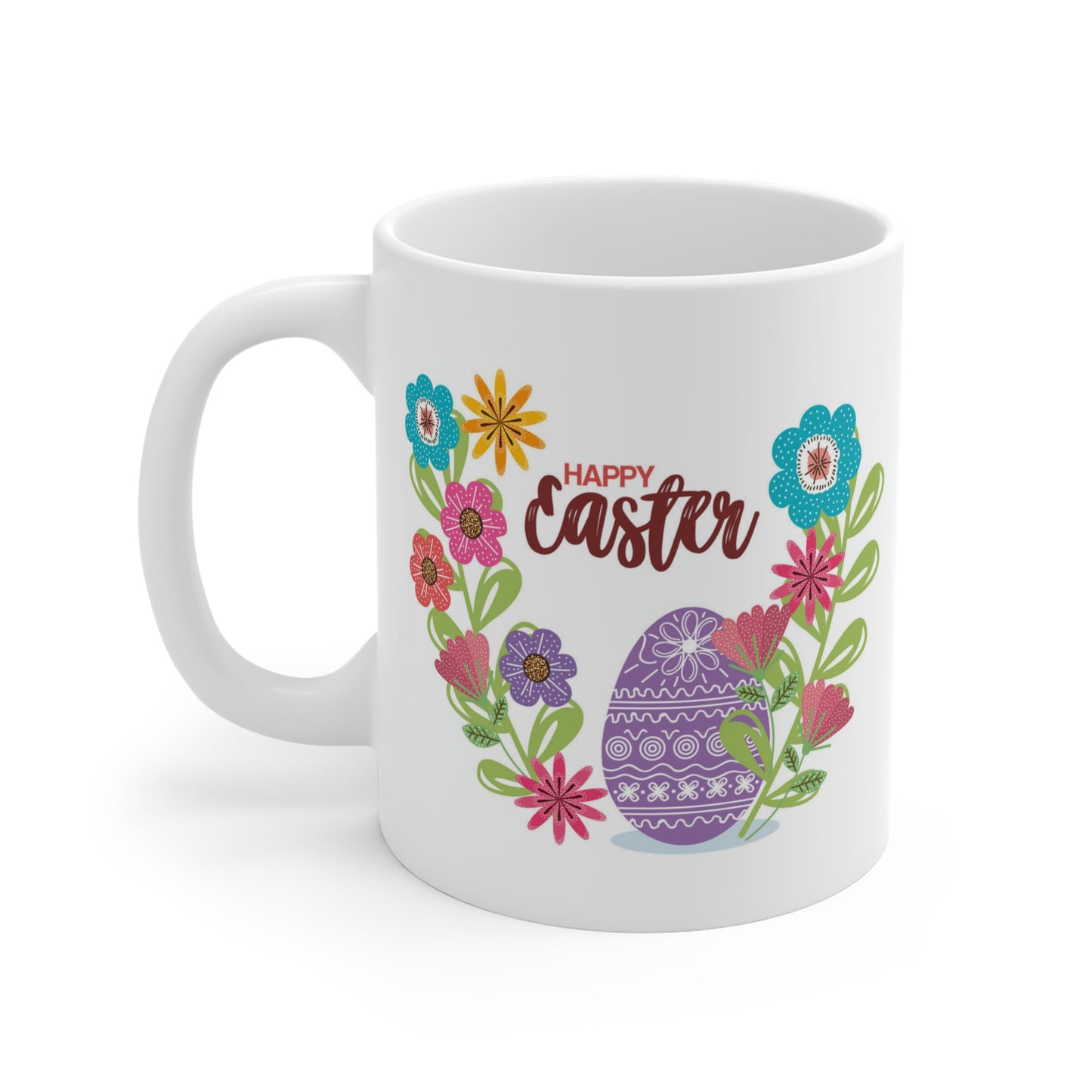 Happy Easter Floral Egg Mug
