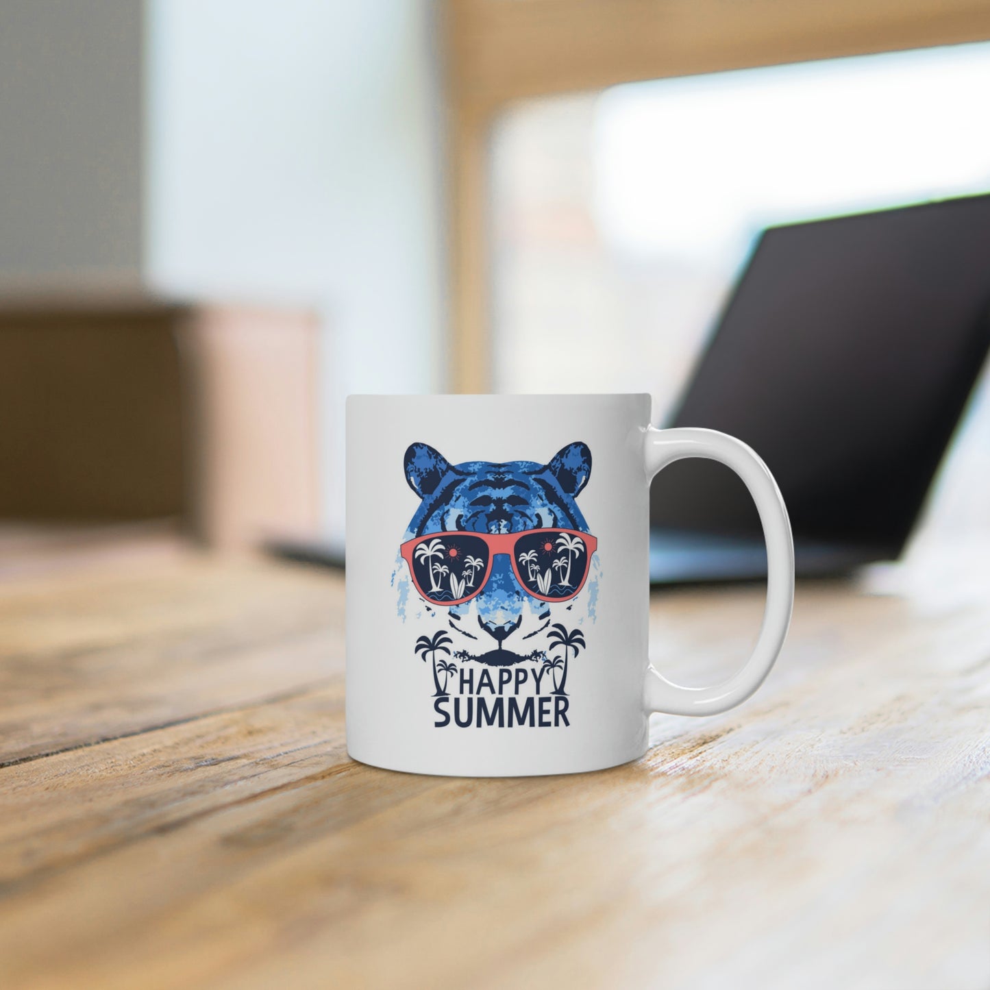 Happy Summer Tiger Mug