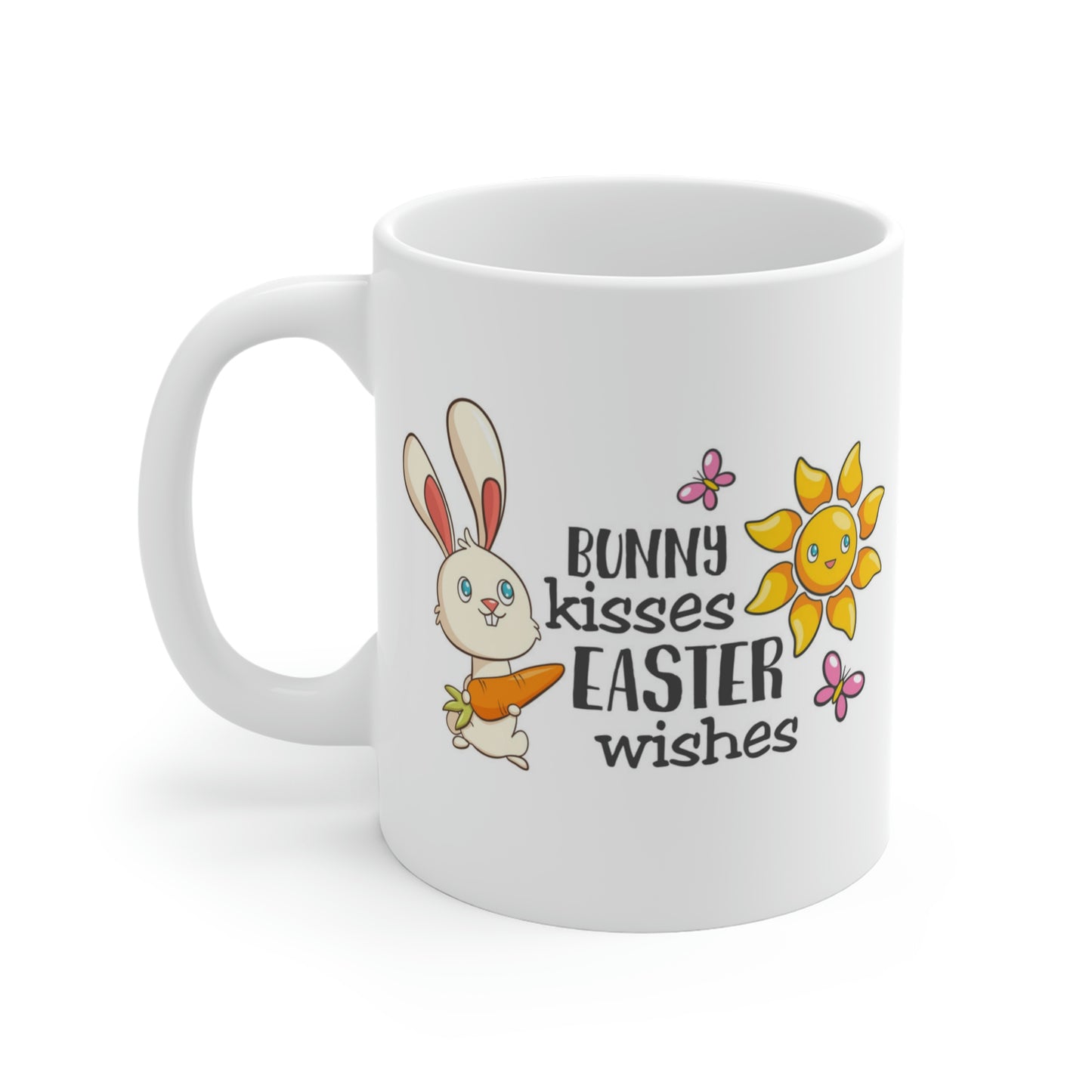 Bunny Kisses Easter Wishes Mug