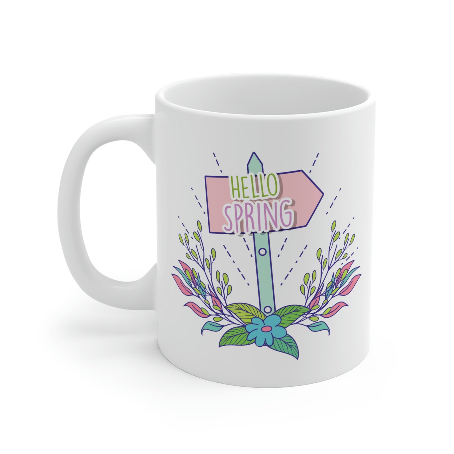 Hello Spring Garden Mug