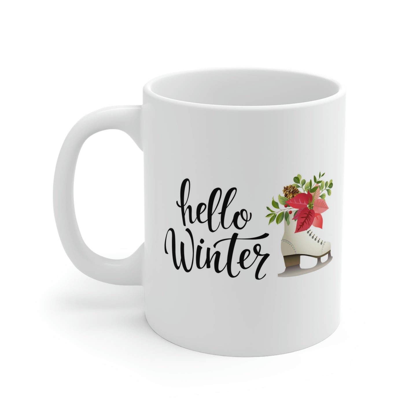 Hello Winter Ice Skate Mug