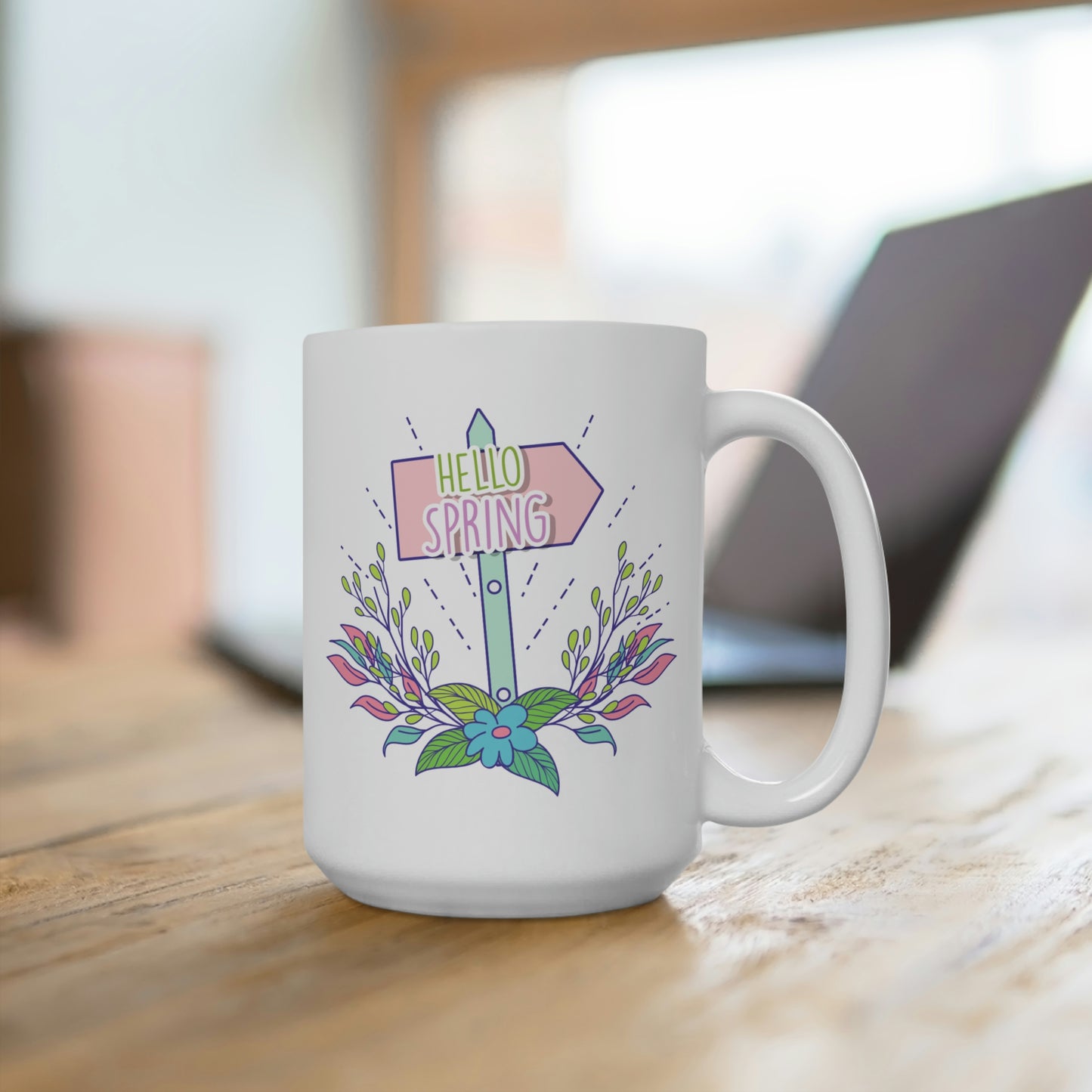 Hello Spring Garden Mug