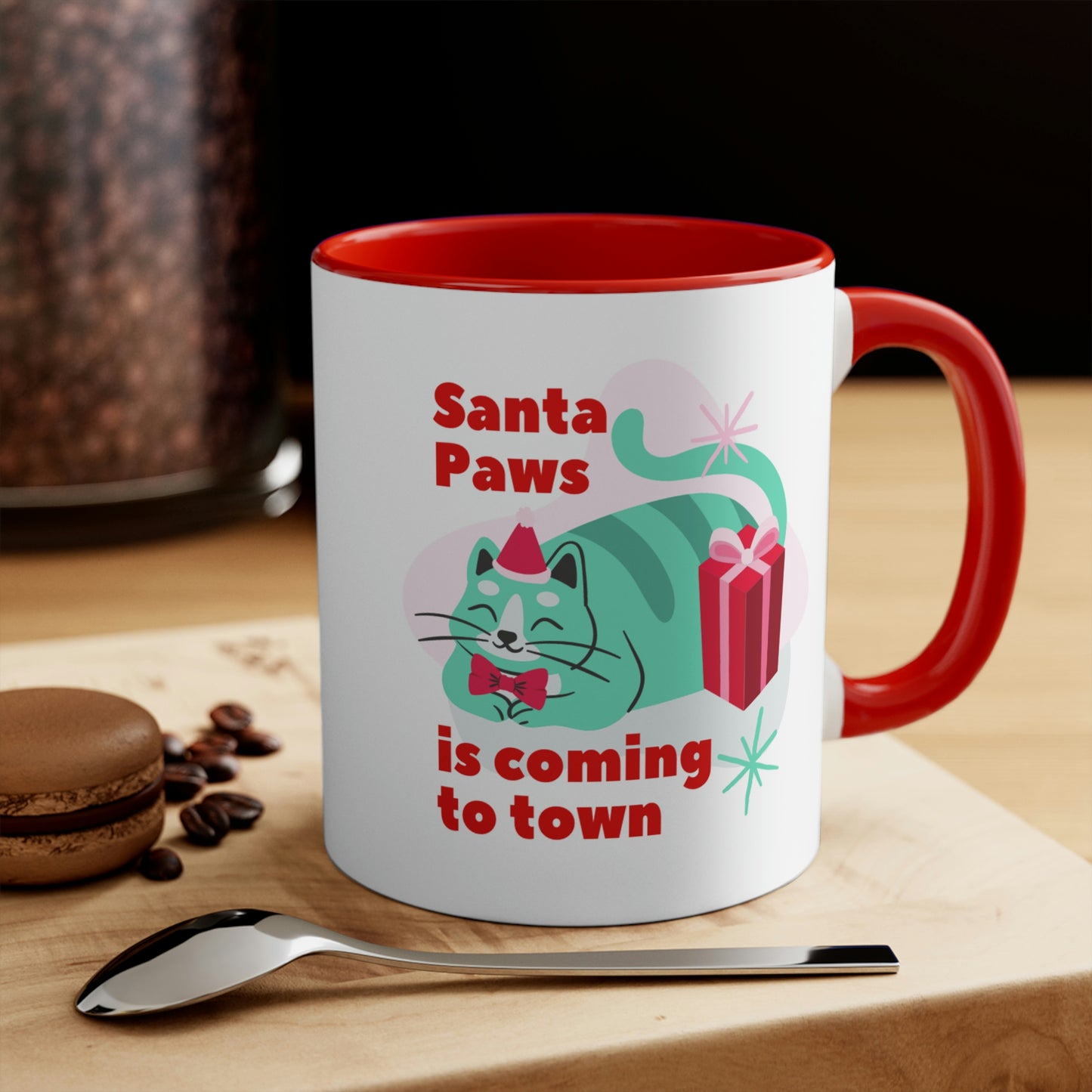 Santa Paws Is Coming To Town Mug