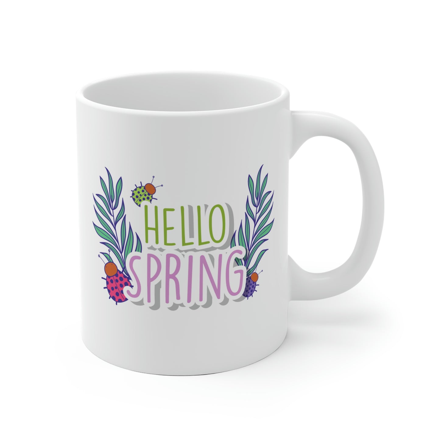 Hello Spring Ladybug Mug
