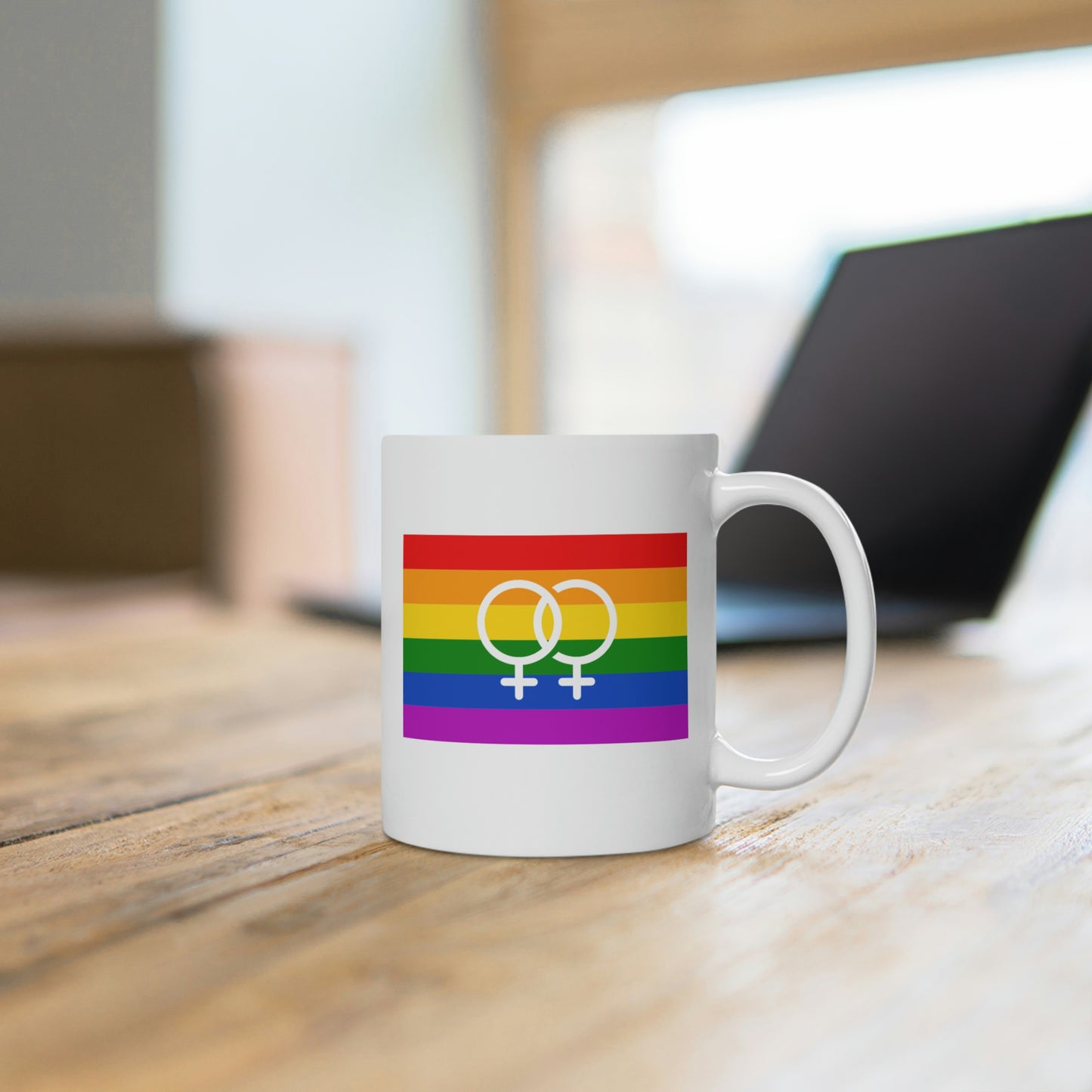 Rainbow Lesbian Pride Mug