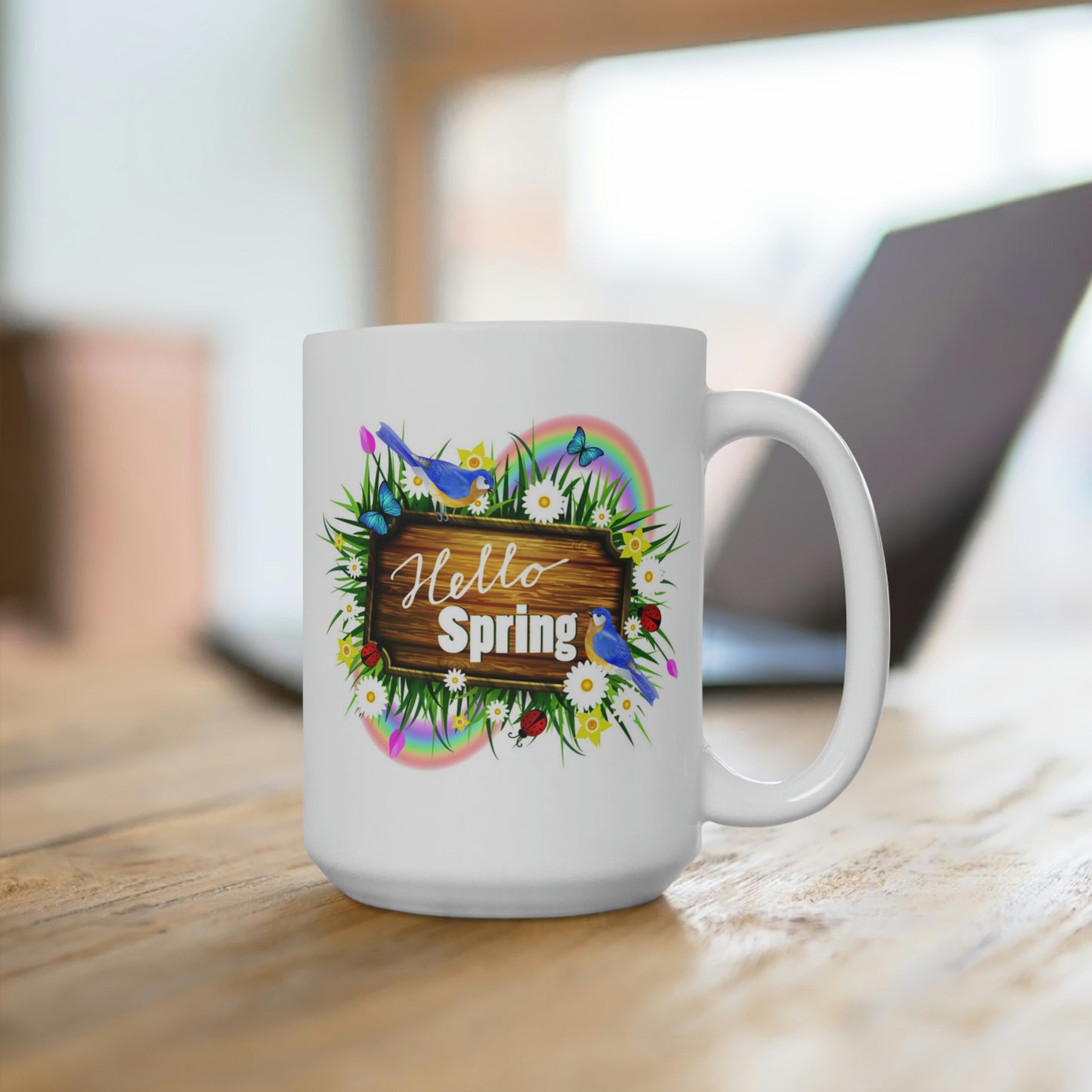 Hello Spring Garden Mug