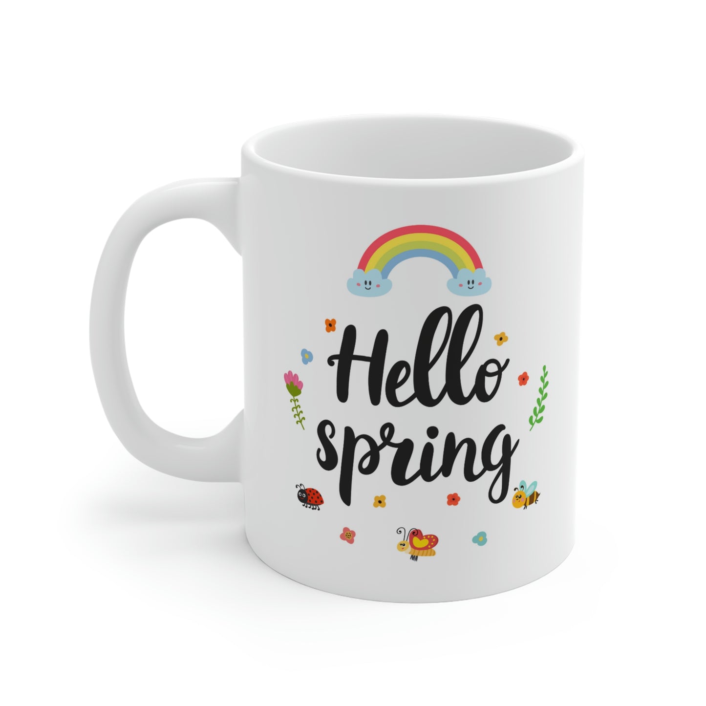Hello Spring Rainbow Mug