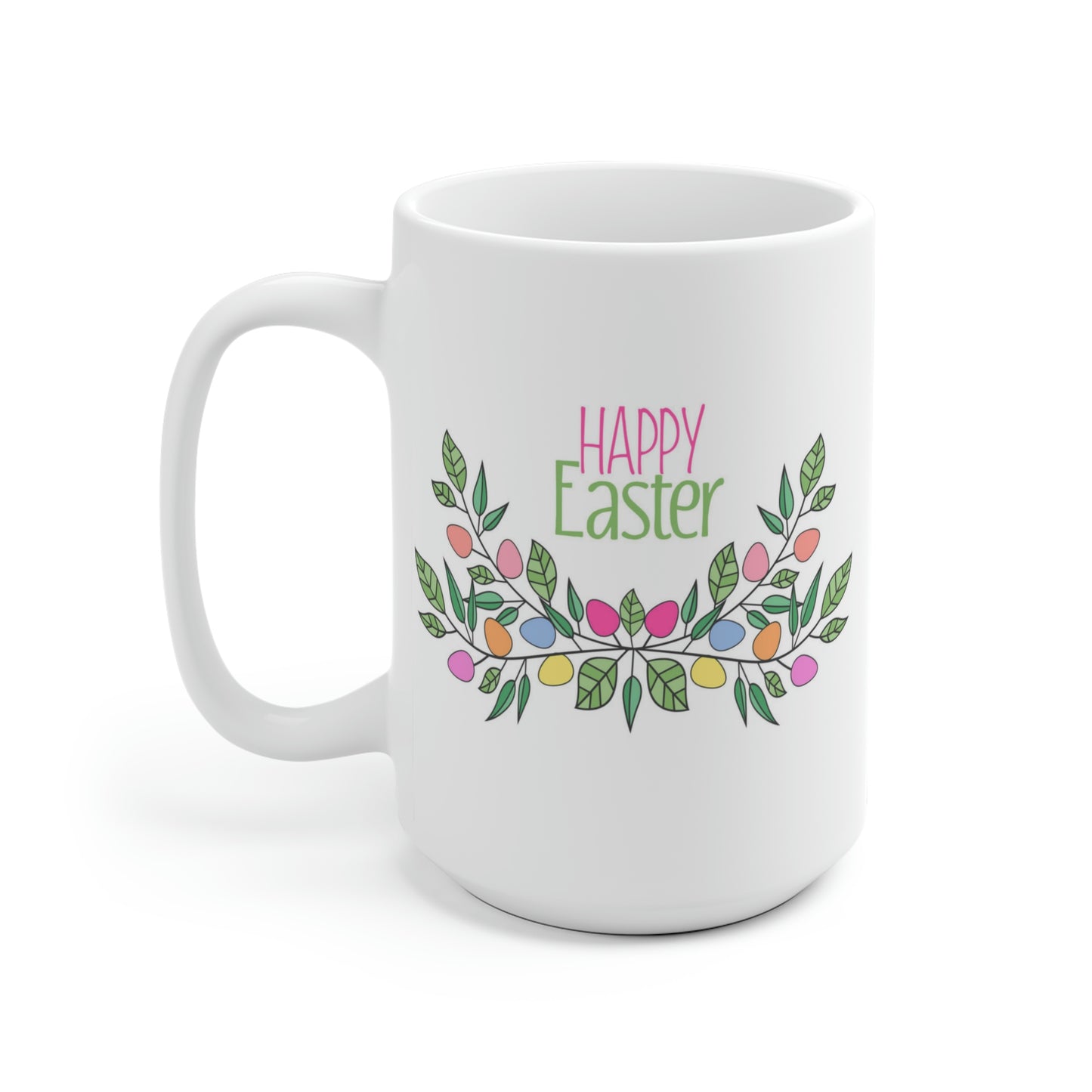 Happy Easter Floral Egg Mug
