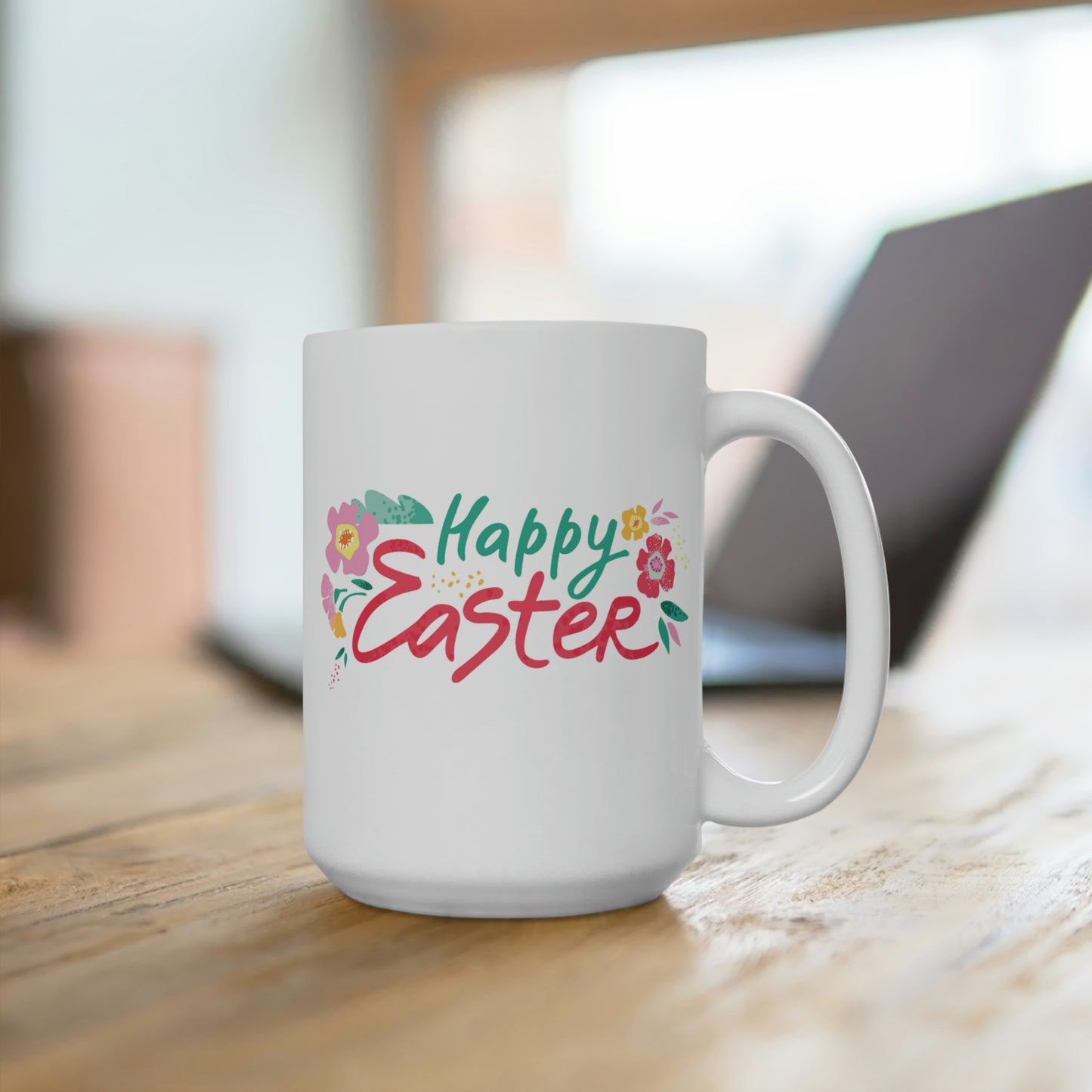 Happy Easter Floral Mug