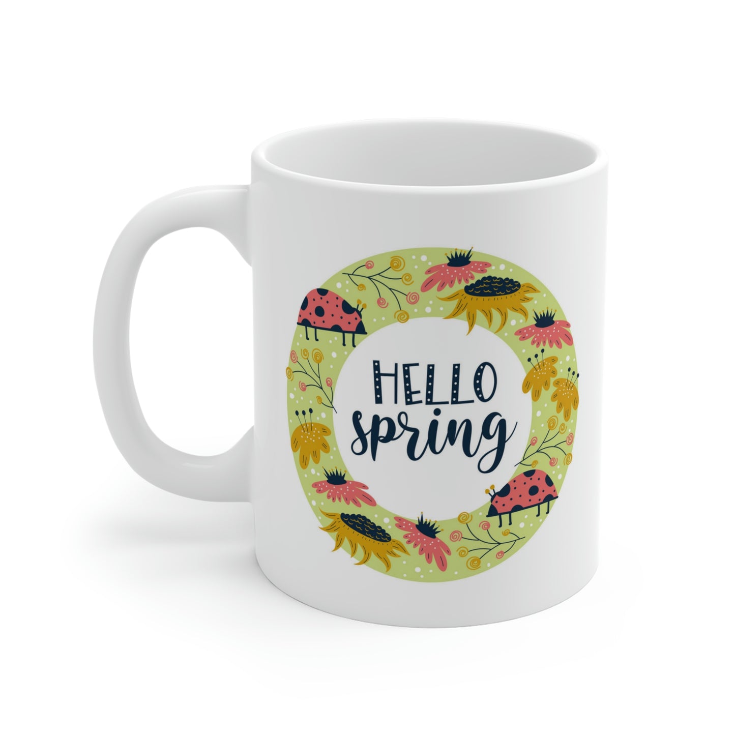 Hello Spring Ladybug Mug