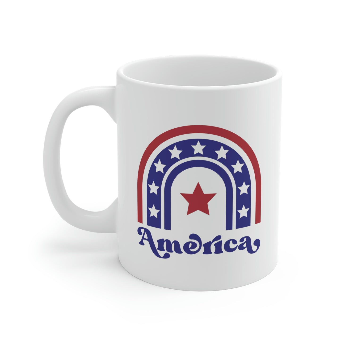 Boho America Rainbow Mug
