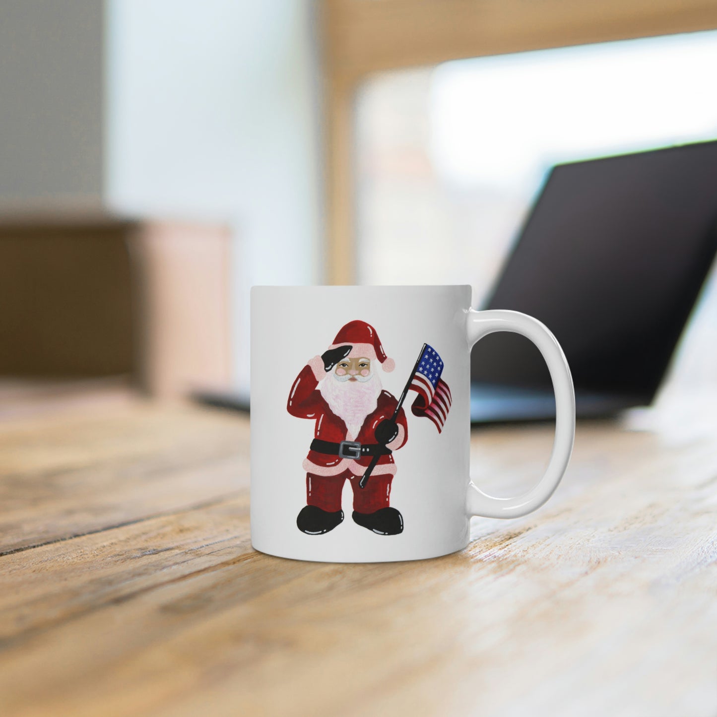 Patriotic Santa Mug