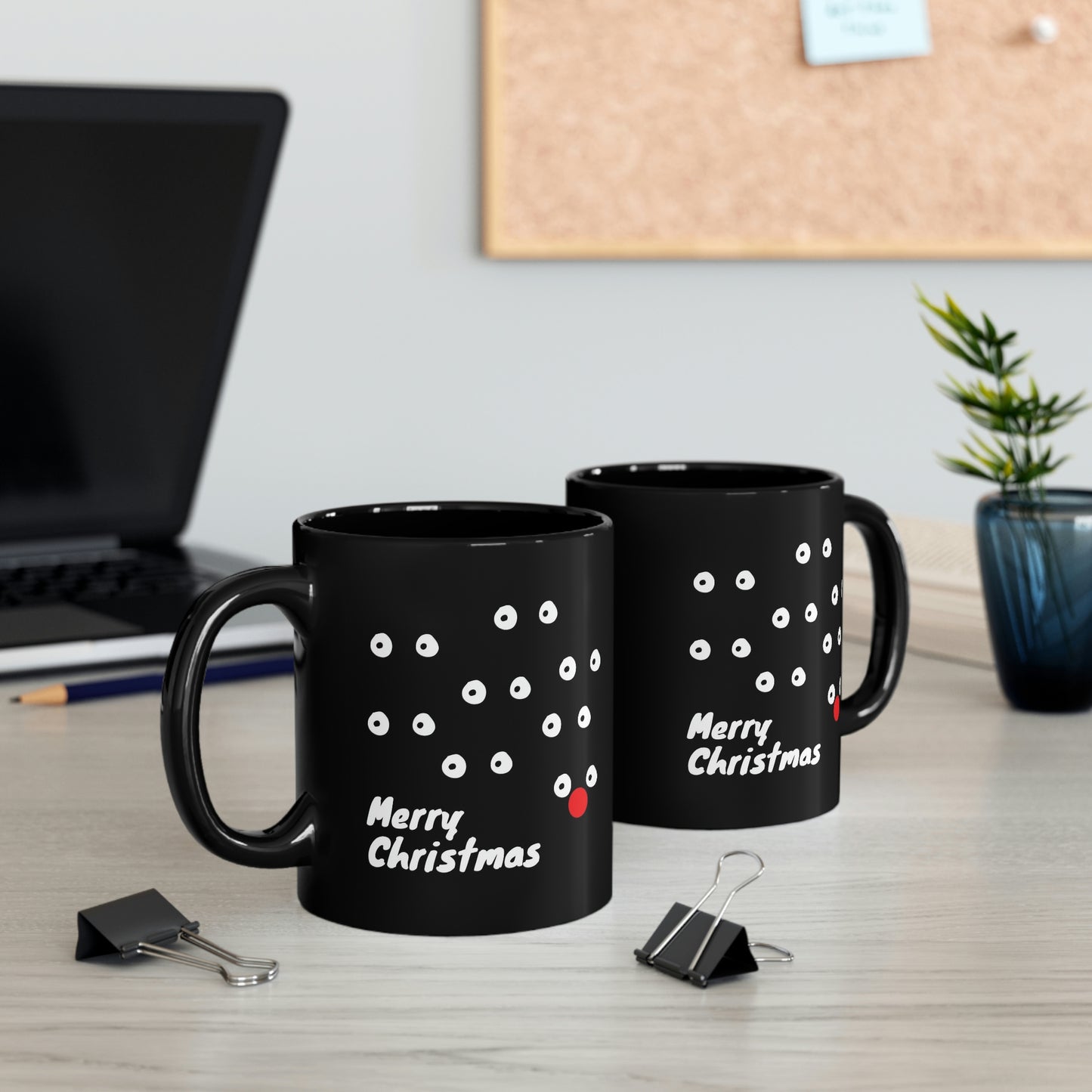 Merry Christmas Rudolph Mug