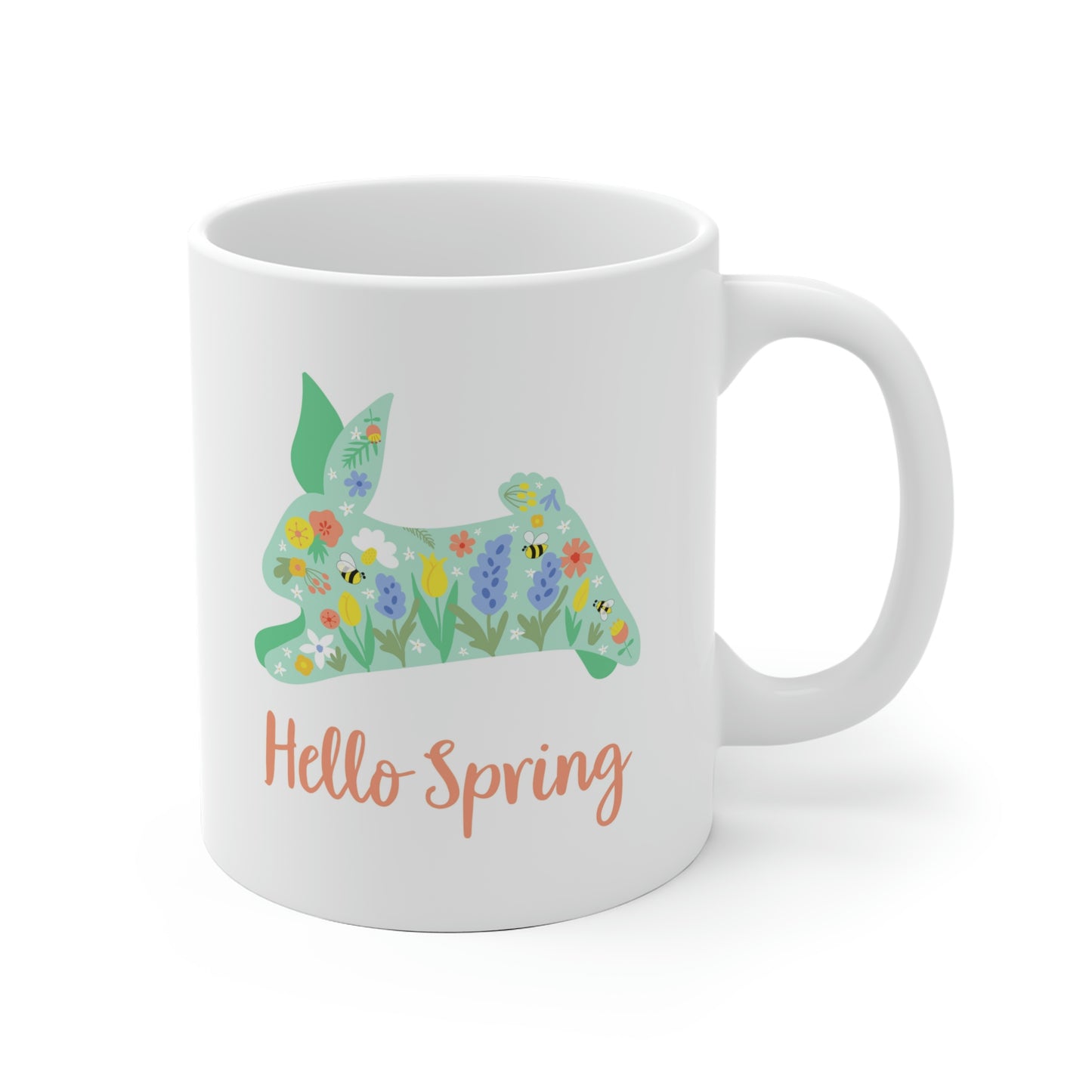 Hello Spring Bunny Mug