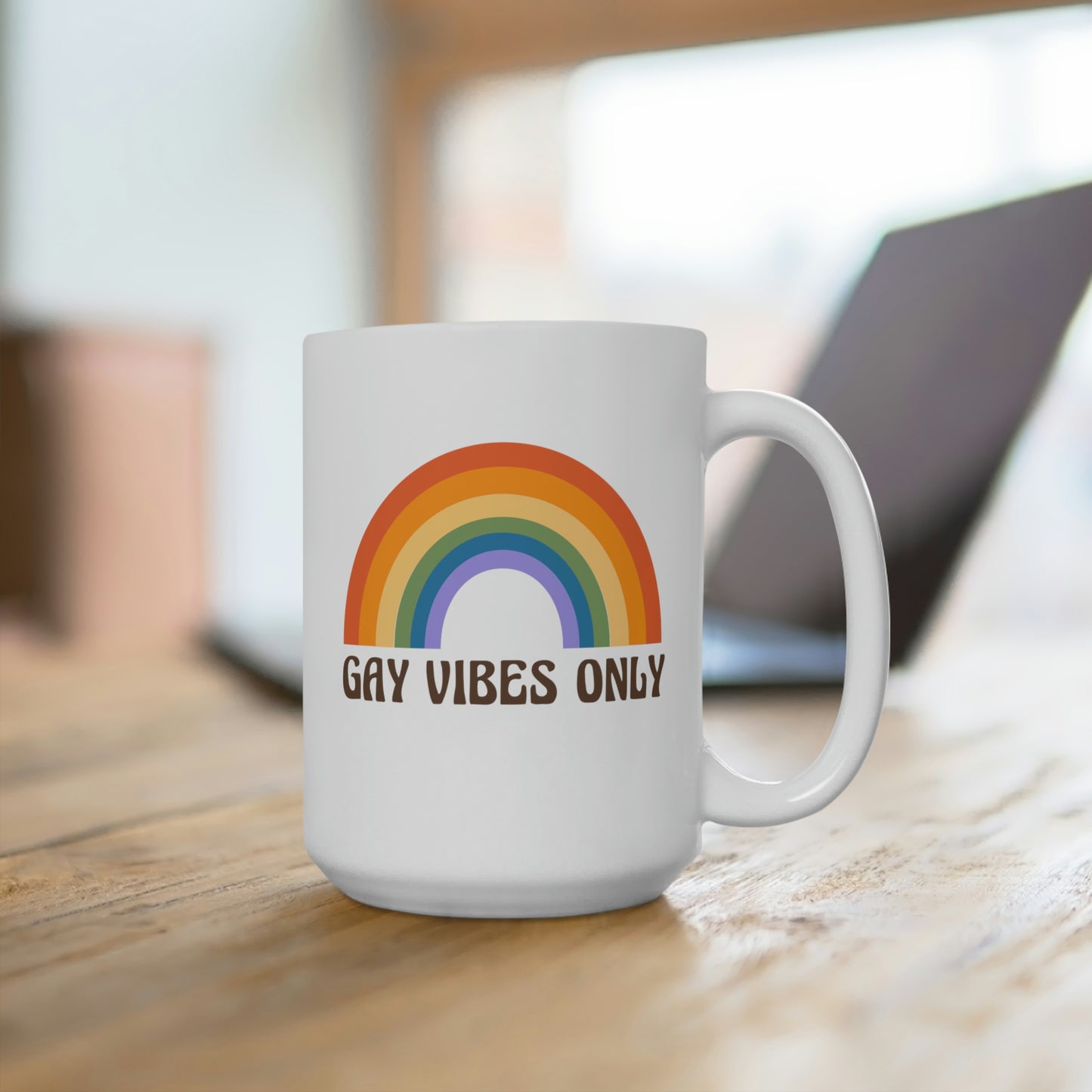 Gay Vibes Only Mug Rainbow Mug