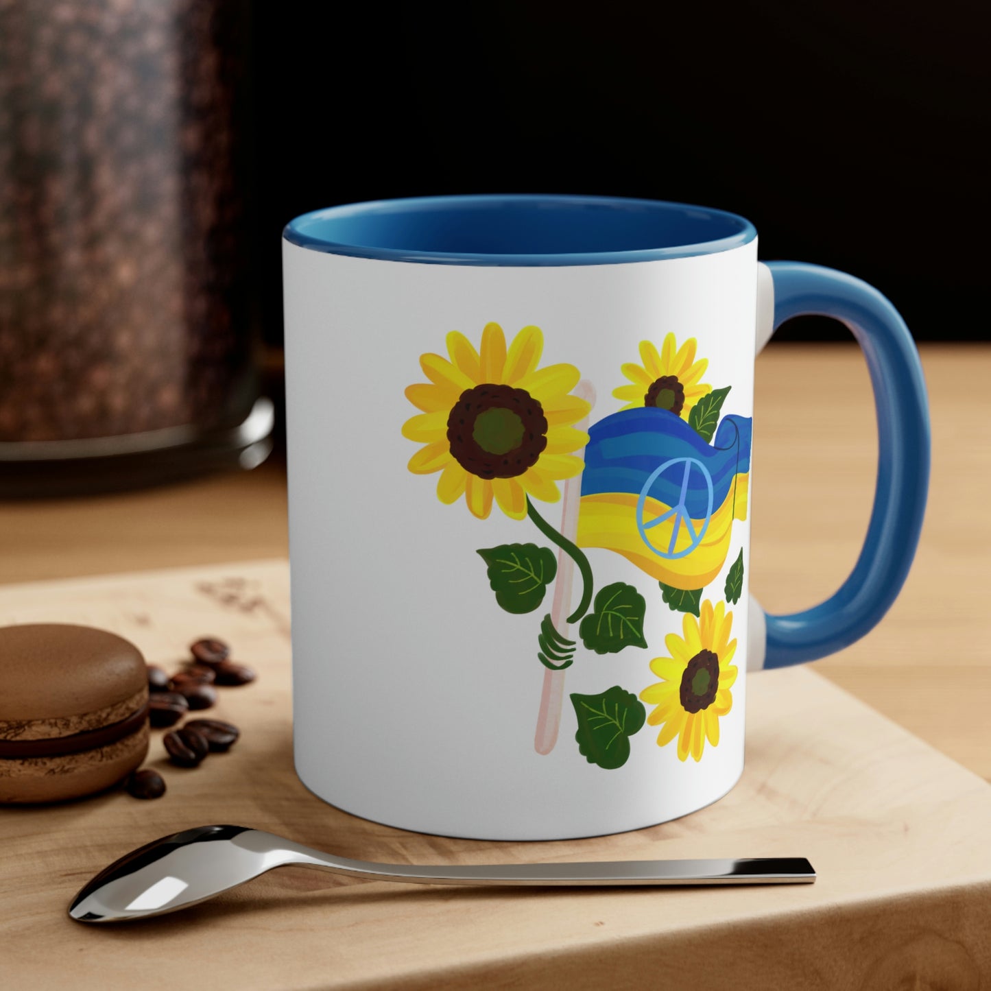 Ukrainian Flag Sunflowers Mug
