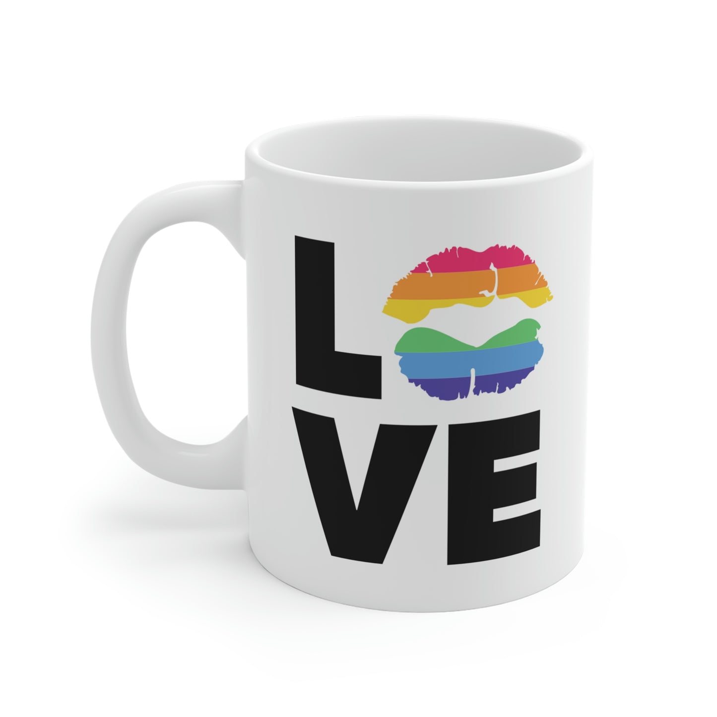 Love Rainbow Kiss Mug