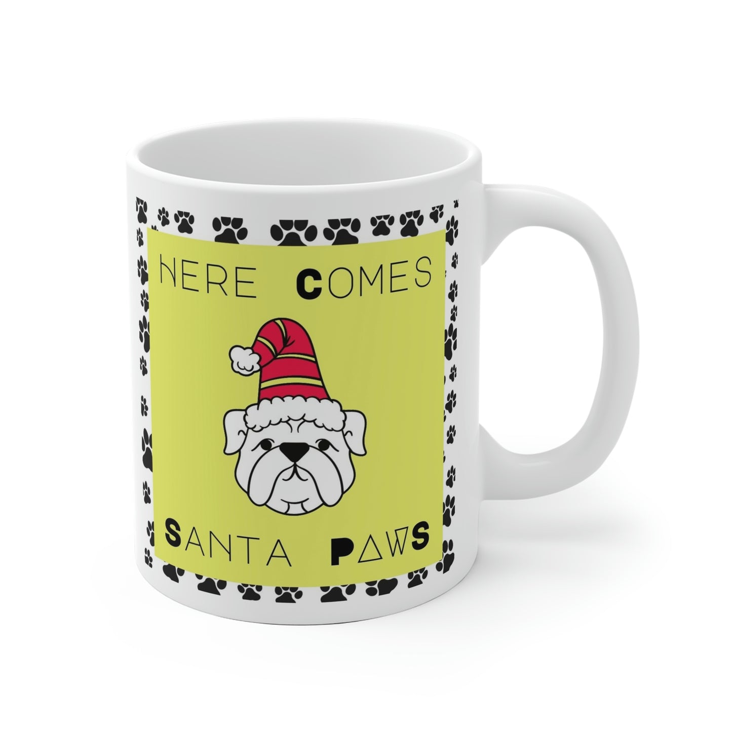 Here Comes Santa Paws Mug