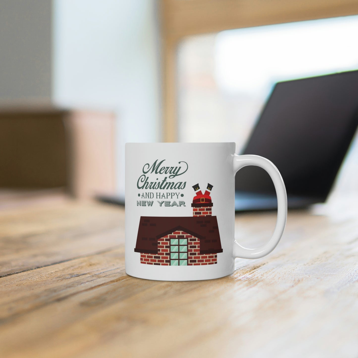 Merry Christmas And Happy New Year Santa Mug