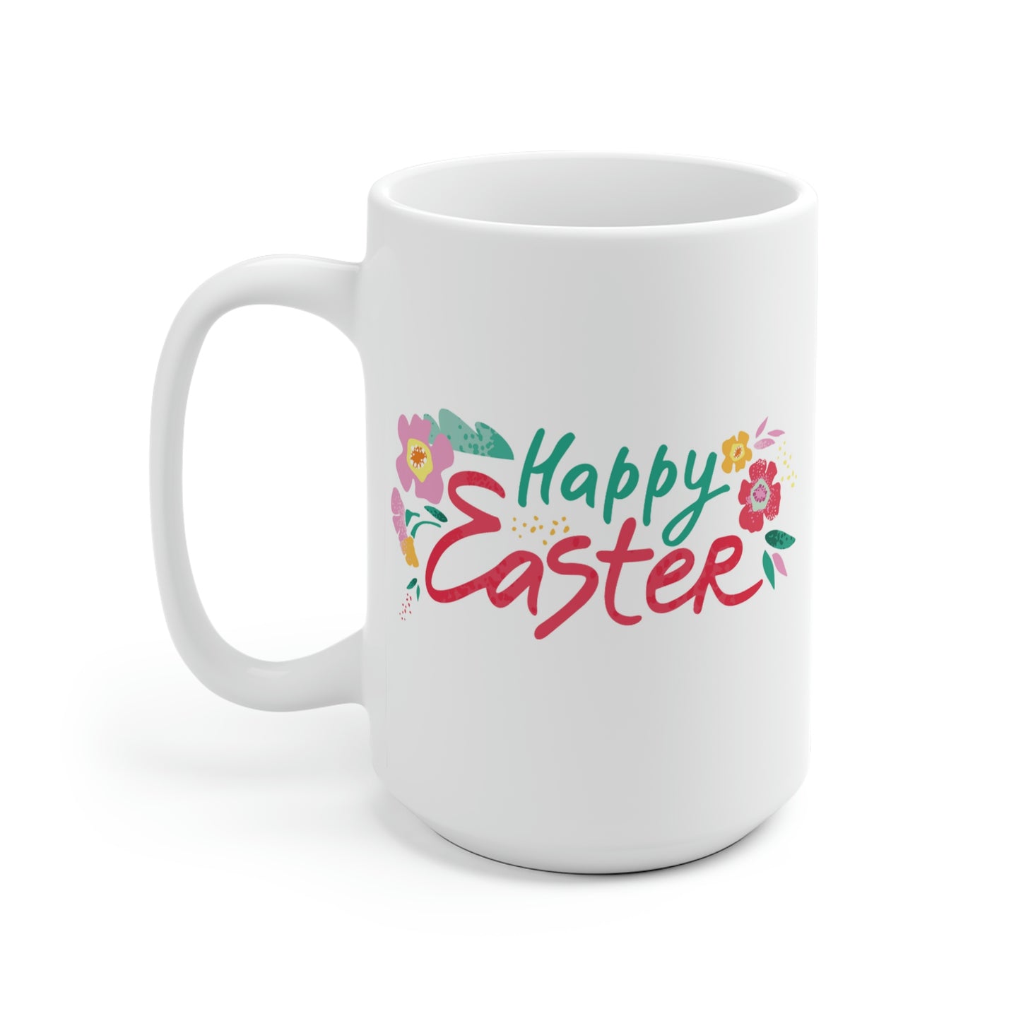 Happy Easter Floral Mug