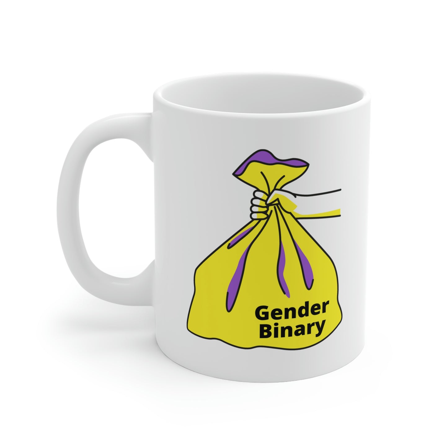 Gender Binary Trash Mug