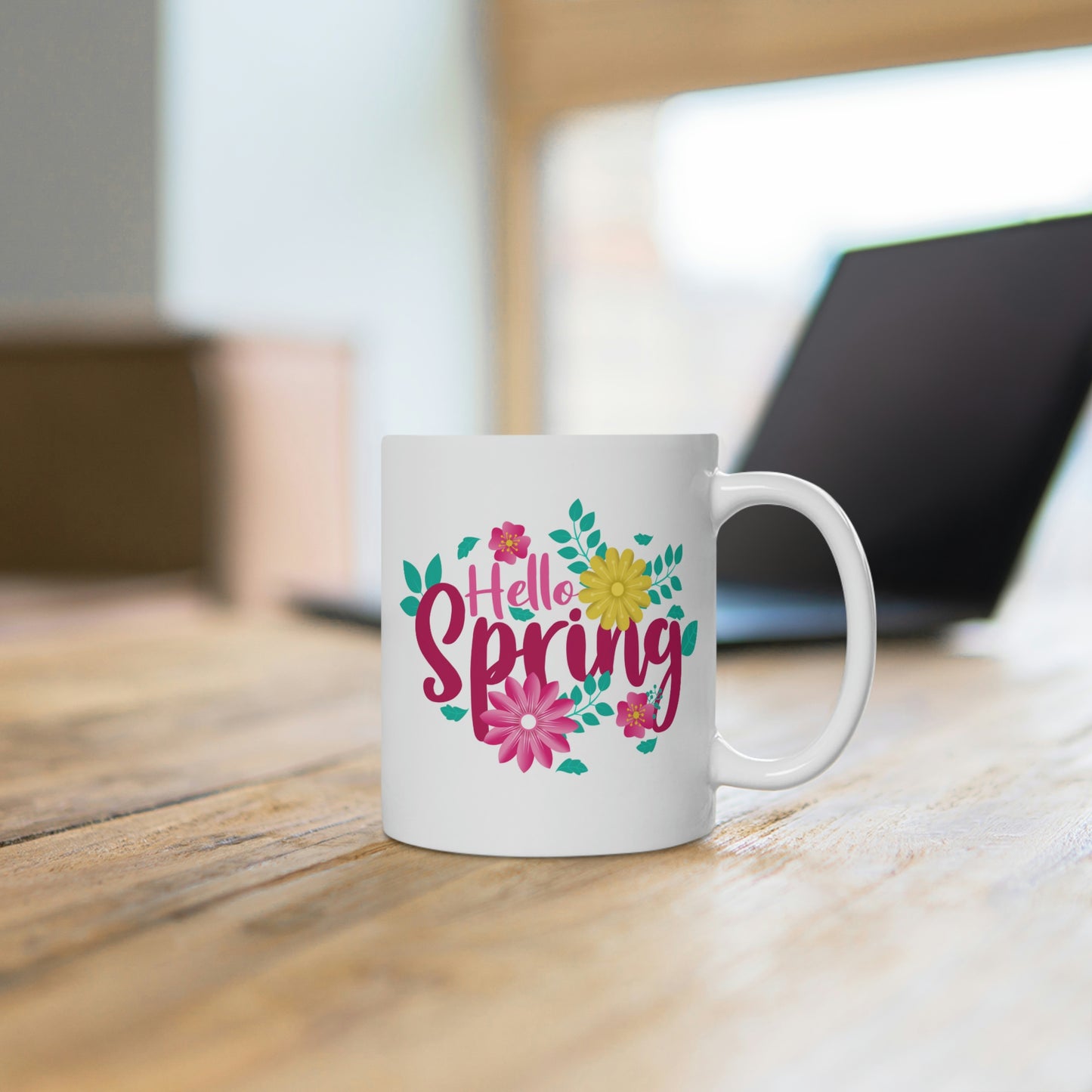Hello Spring Flower Mug