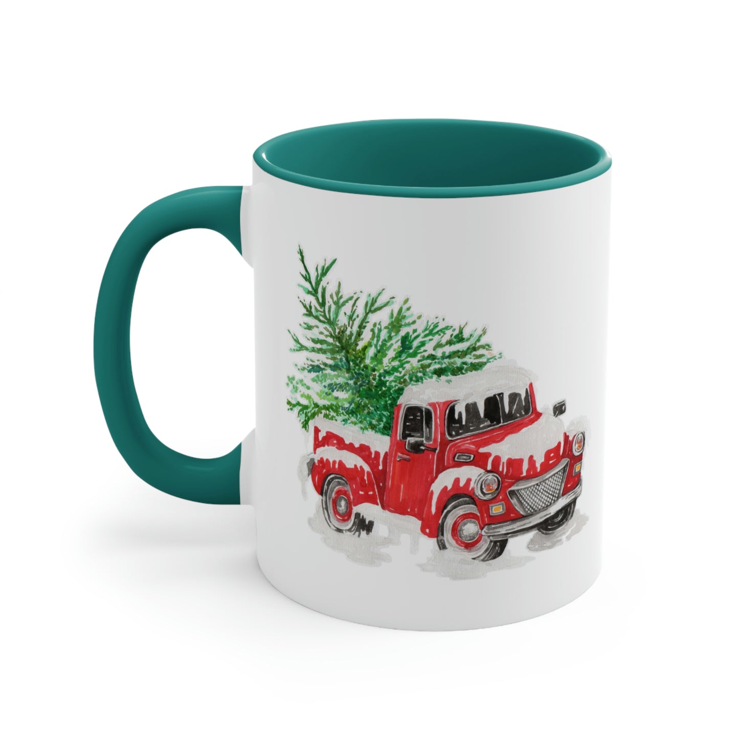 Christmas Tree Truck Mug