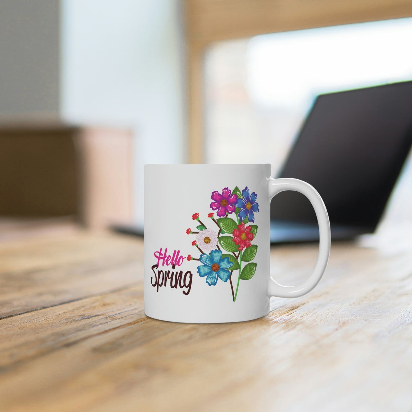 Hello Spring Flower Mug