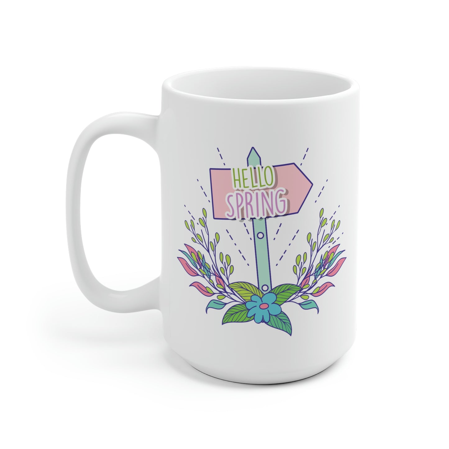 Hello Spring Garden Mug