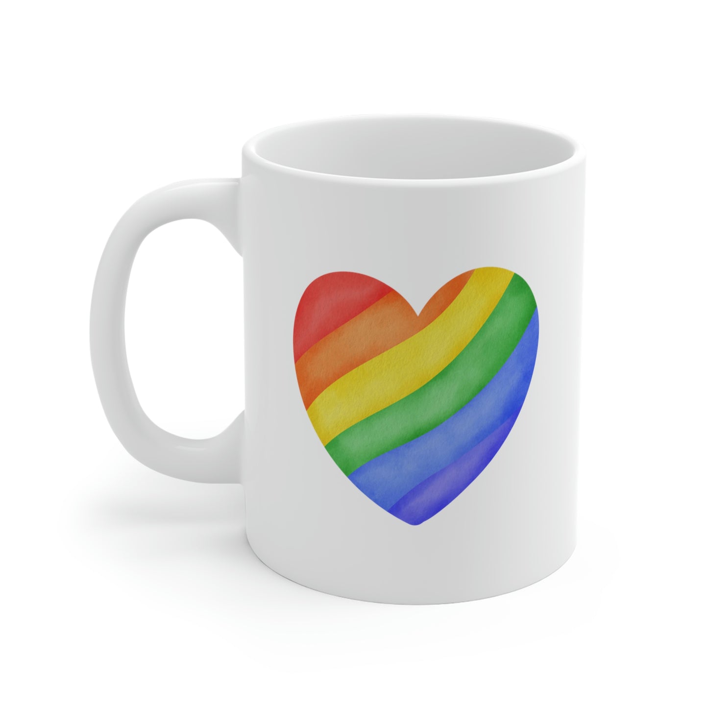 Rainbow Heart Mug